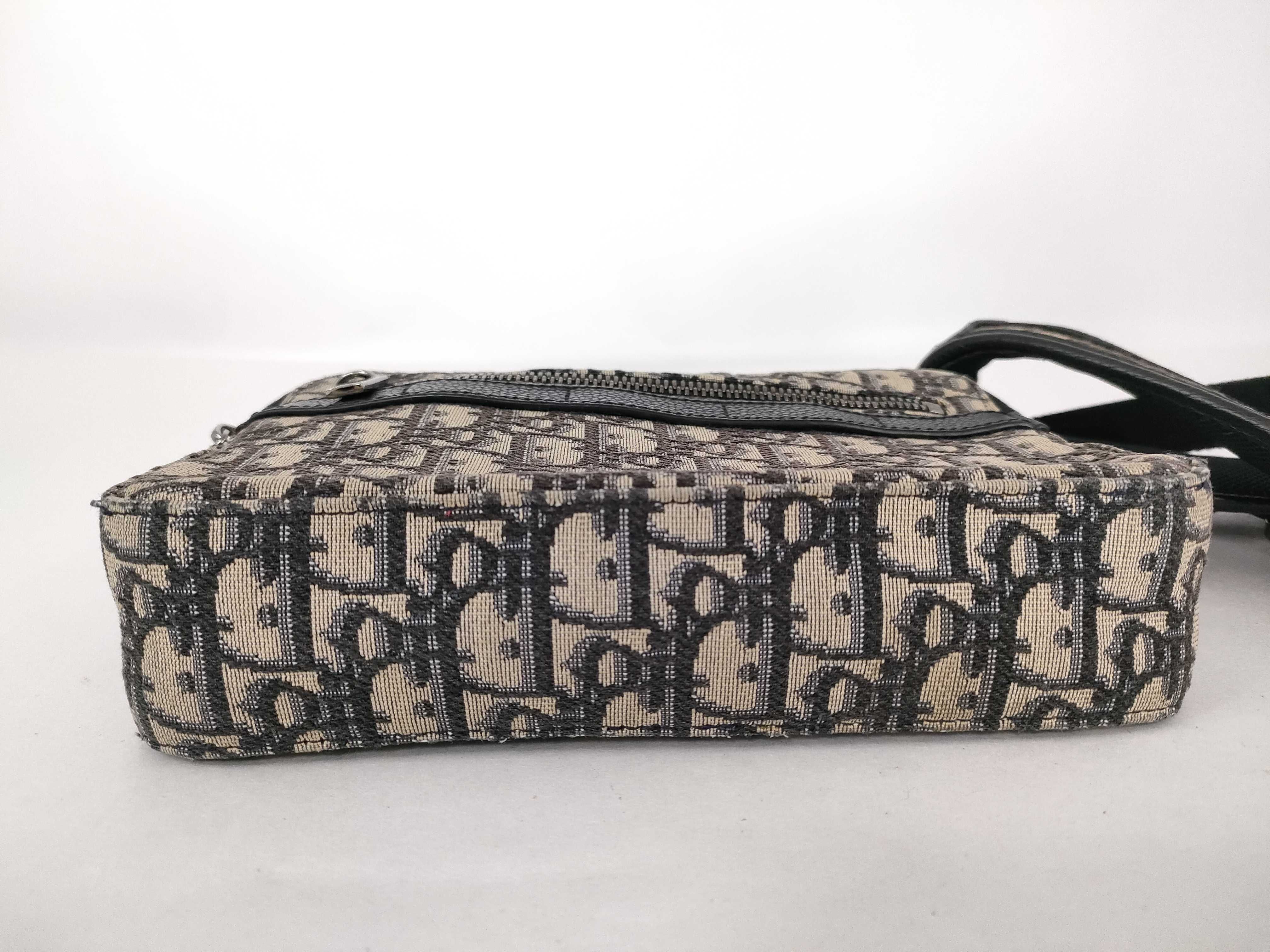 Trotter Oblique Shoulder Bag, Black — view 7