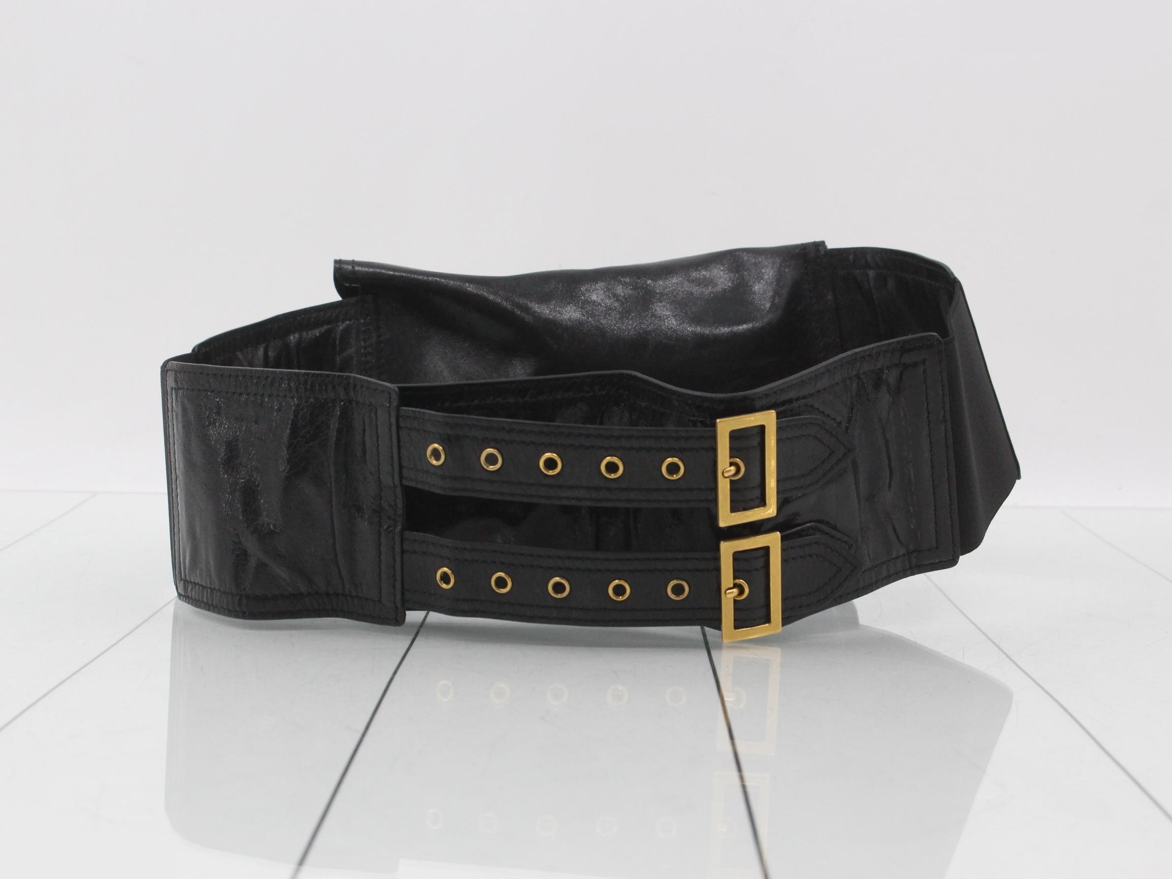 Unused saddle leather belt bag — view 2