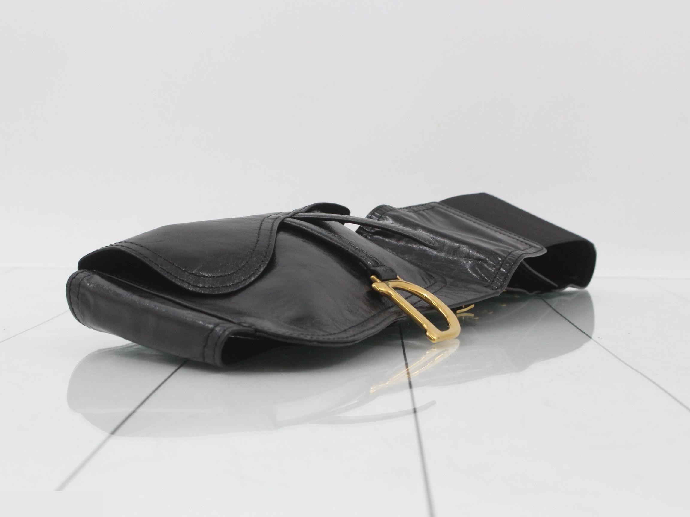 Unused saddle leather belt bag — view 5