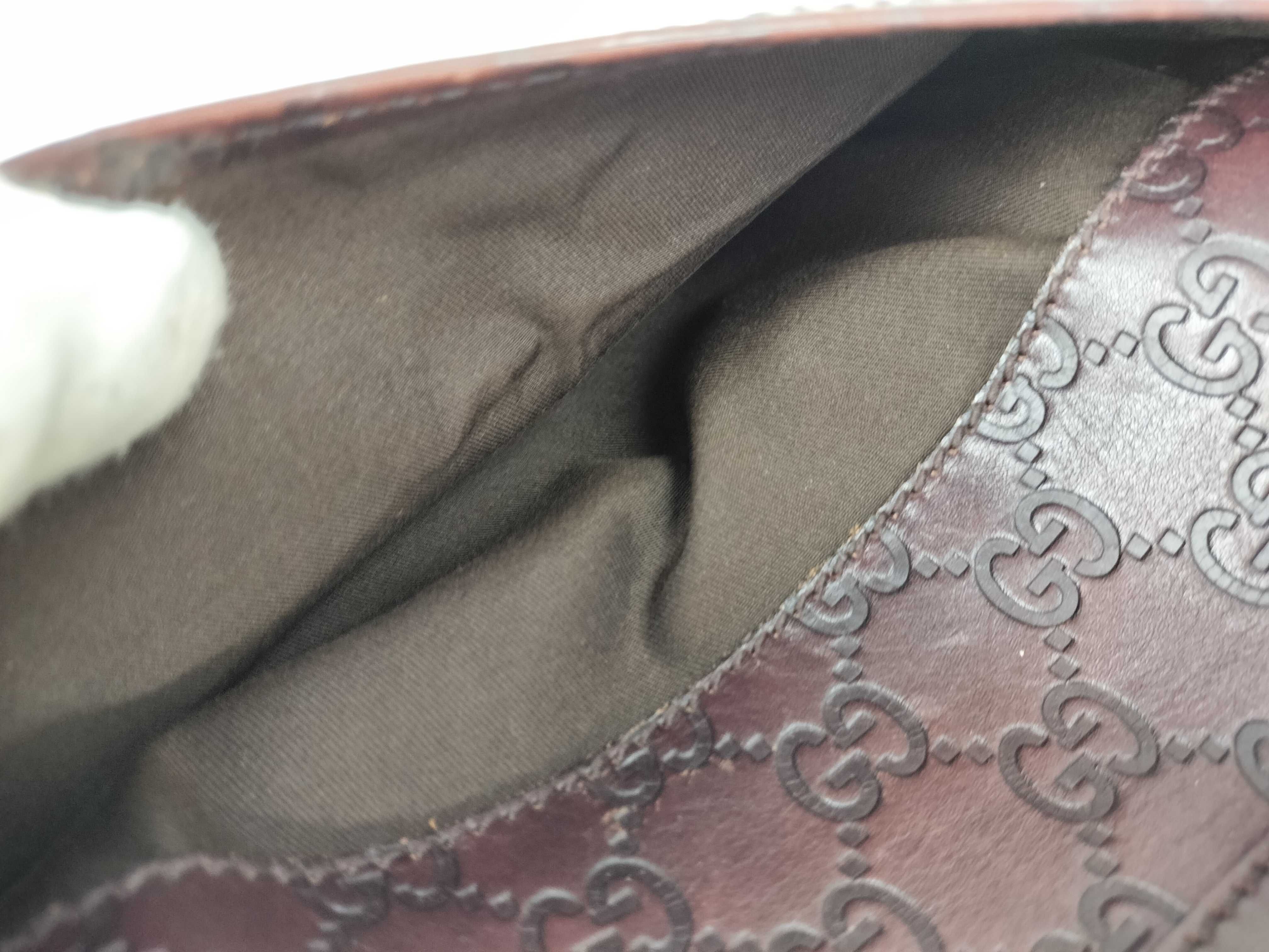 Guccissima Shoulder Bag, Gucci Shoulder Bag, GG Shima Leather, Crossbody, Brown Shoulder Bag — view 15
