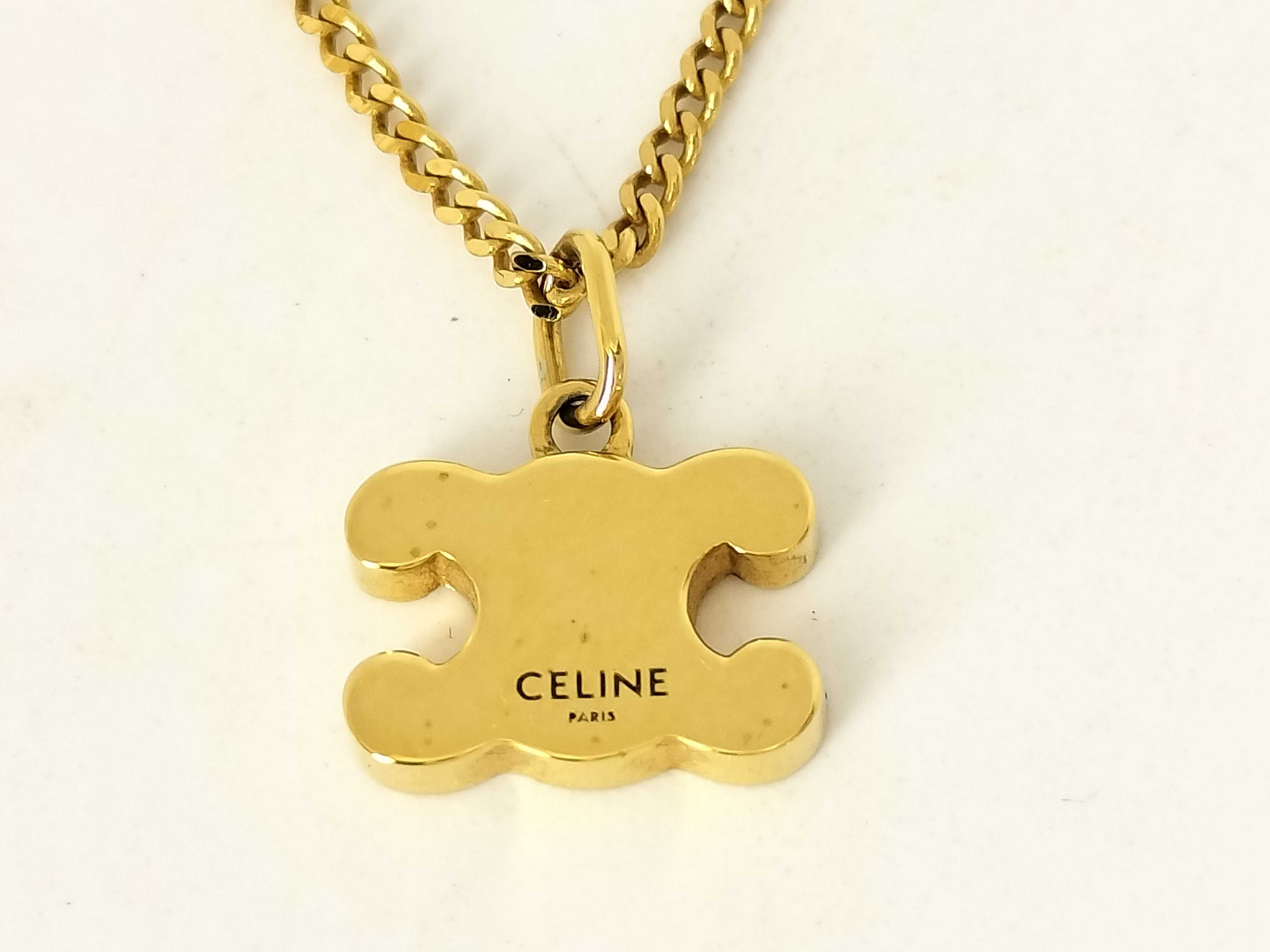 Triomphe Rhinestone Necklace Gold Necklace — view 2