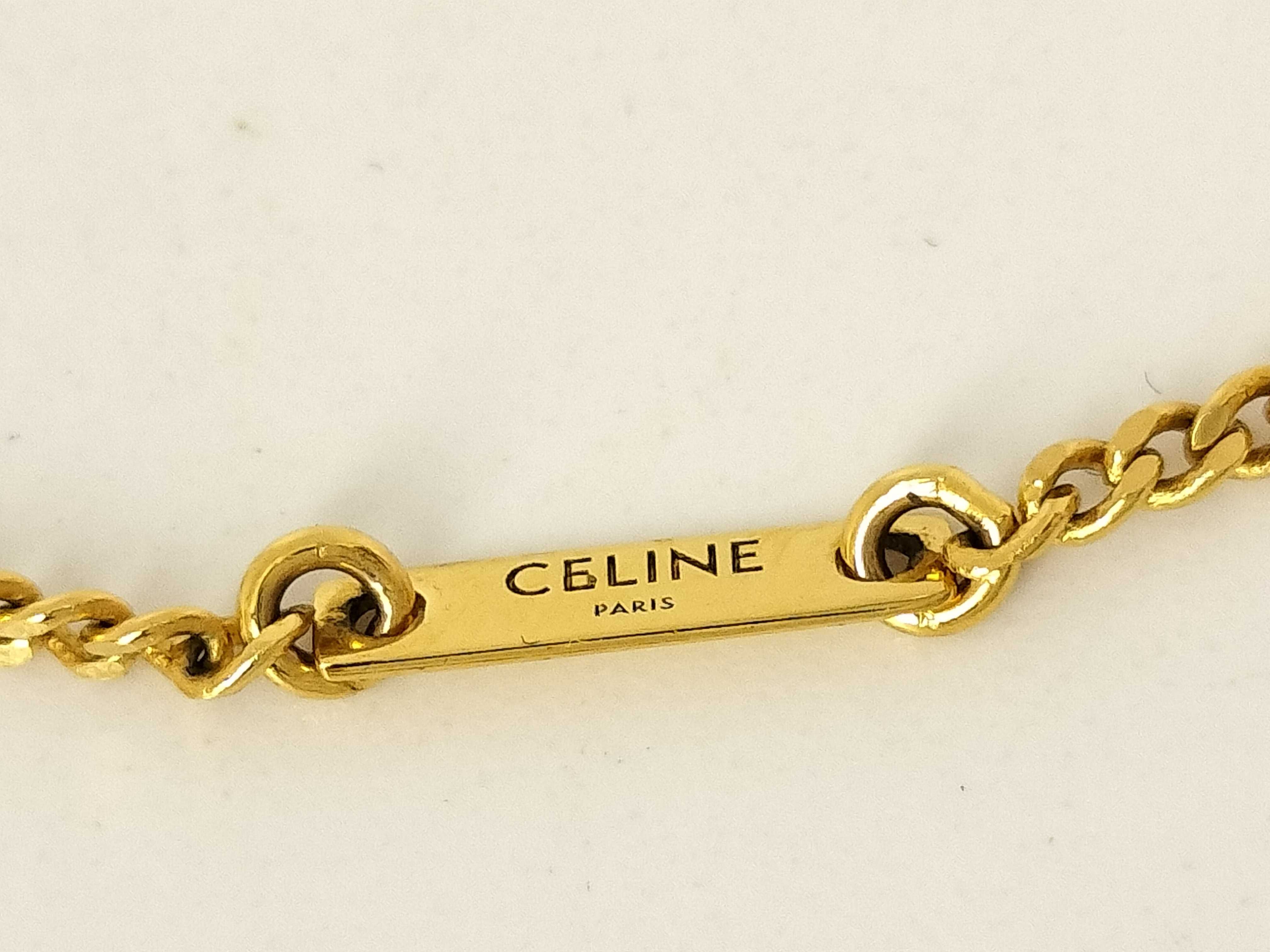 Triomphe Rhinestone Necklace Gold Necklace — view 5