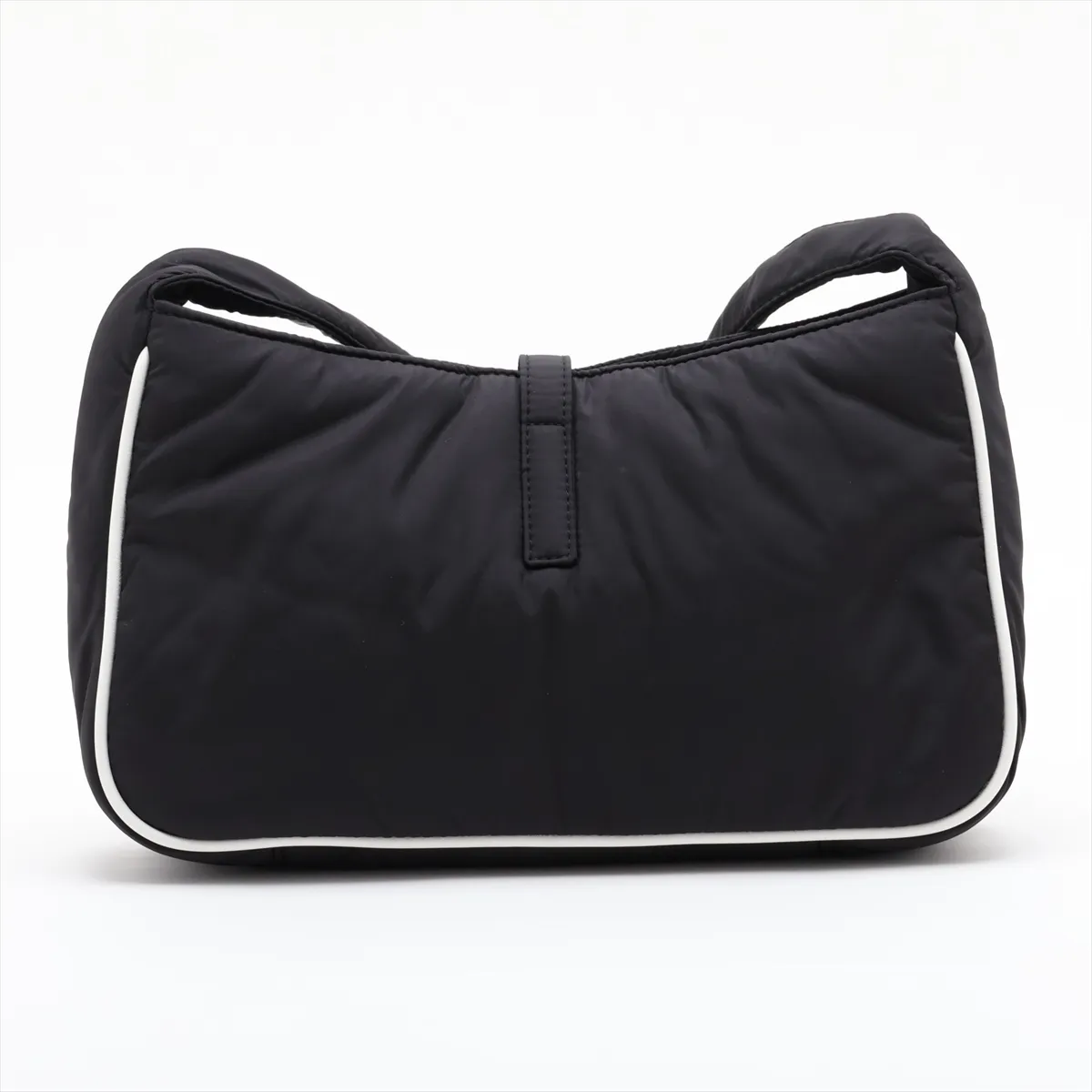 LE 5 A 7 Nylon x Leather Shoulder Bag, Black, 733294 — view 2