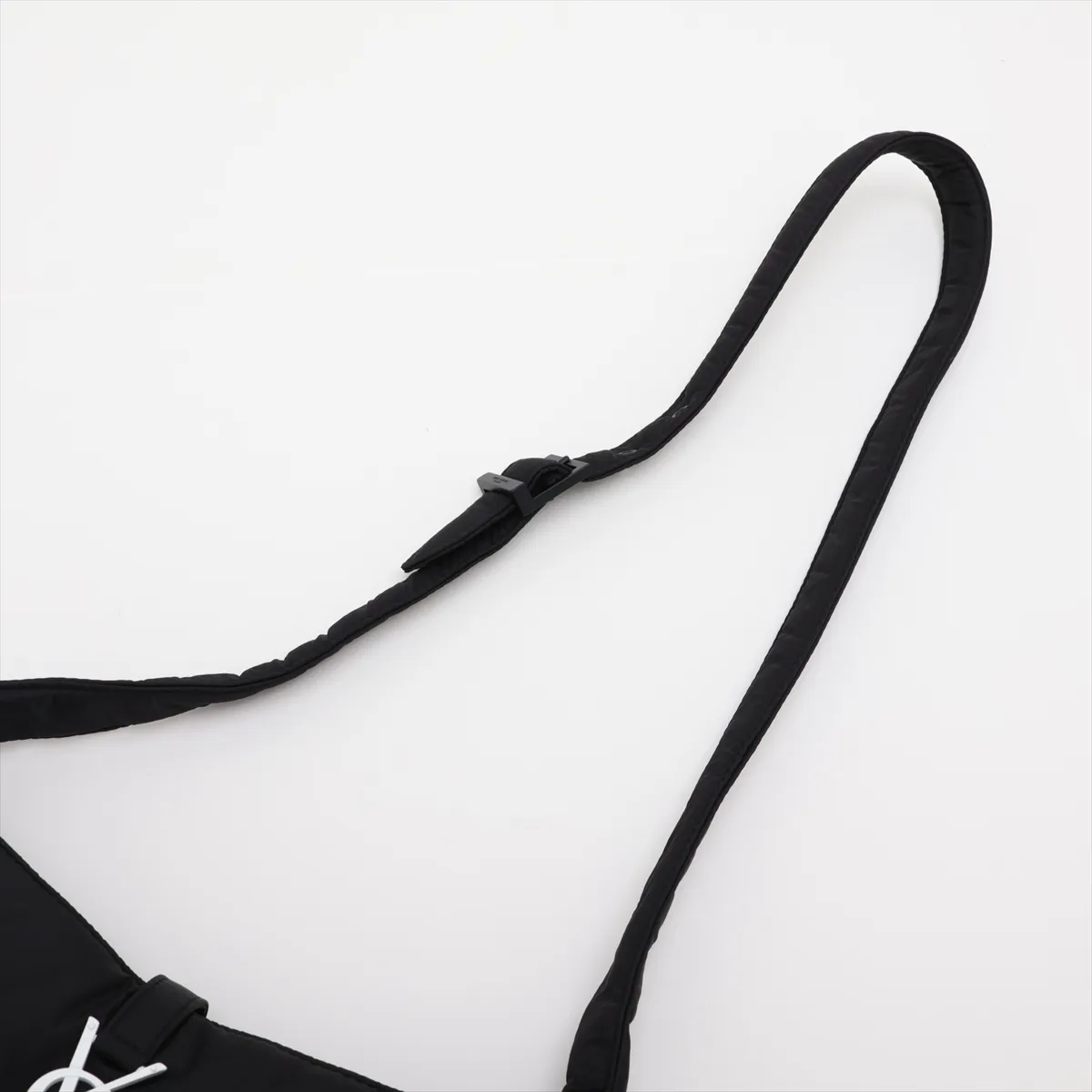 LE 5 A 7 Nylon x Leather Shoulder Bag, Black, 733294 — view 5