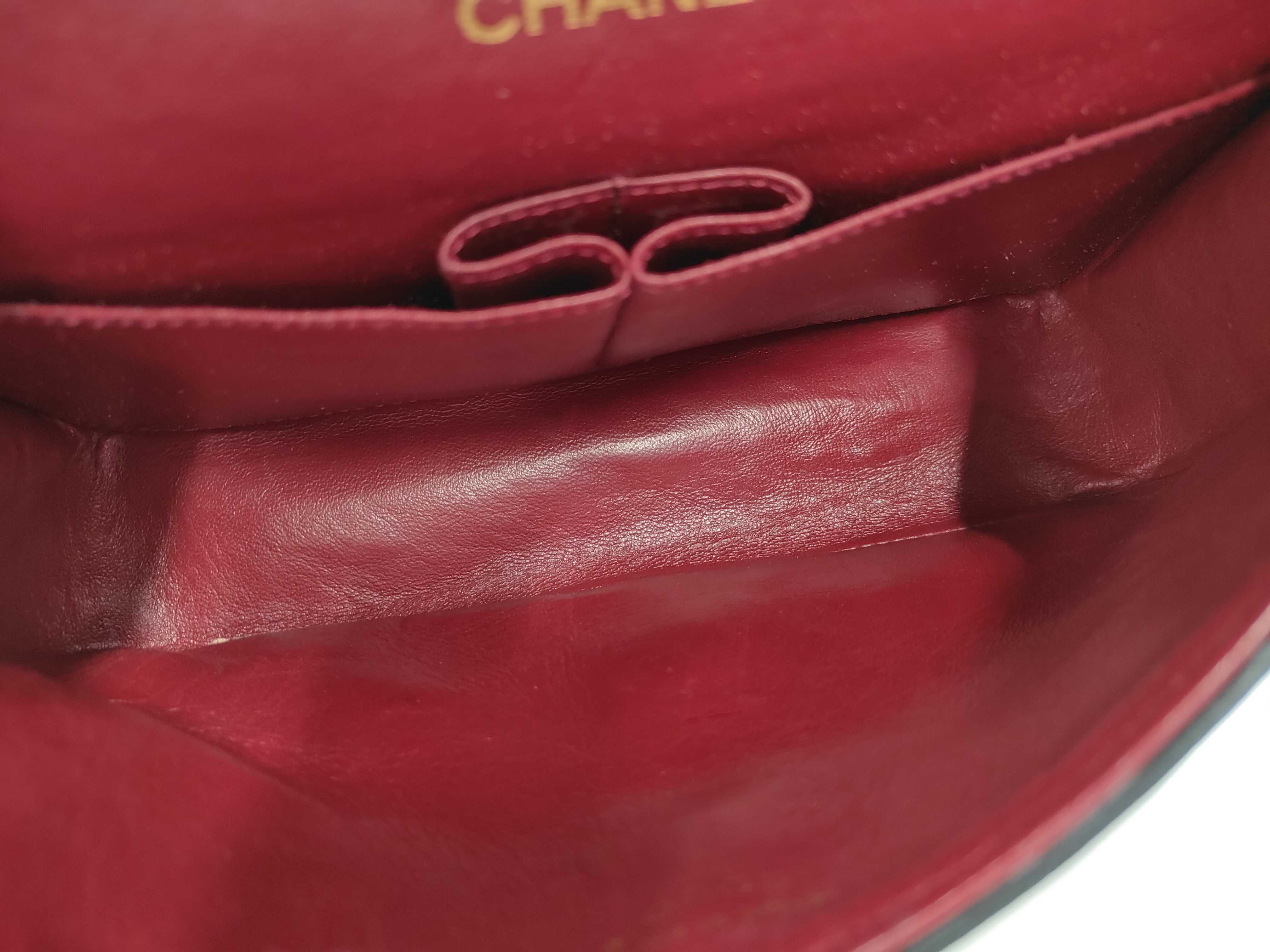 Matelassé Black Shoulder Bag with Double Flap — view 5