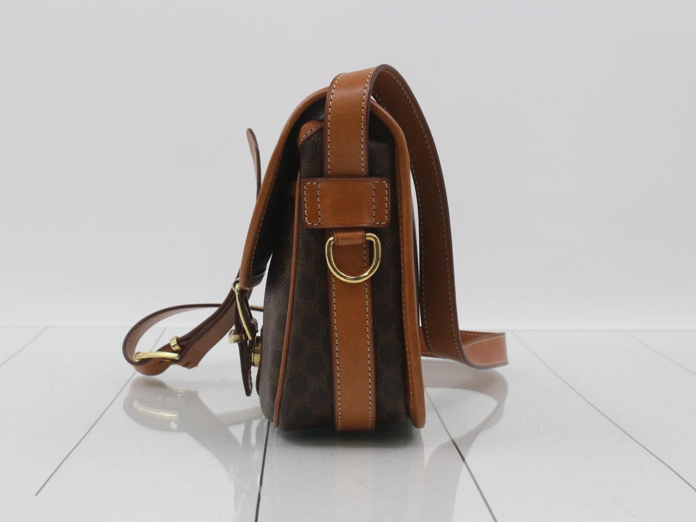 Macadam flap bag, brown, includes dust bag, 21 x 18 x 8 cm — view 3