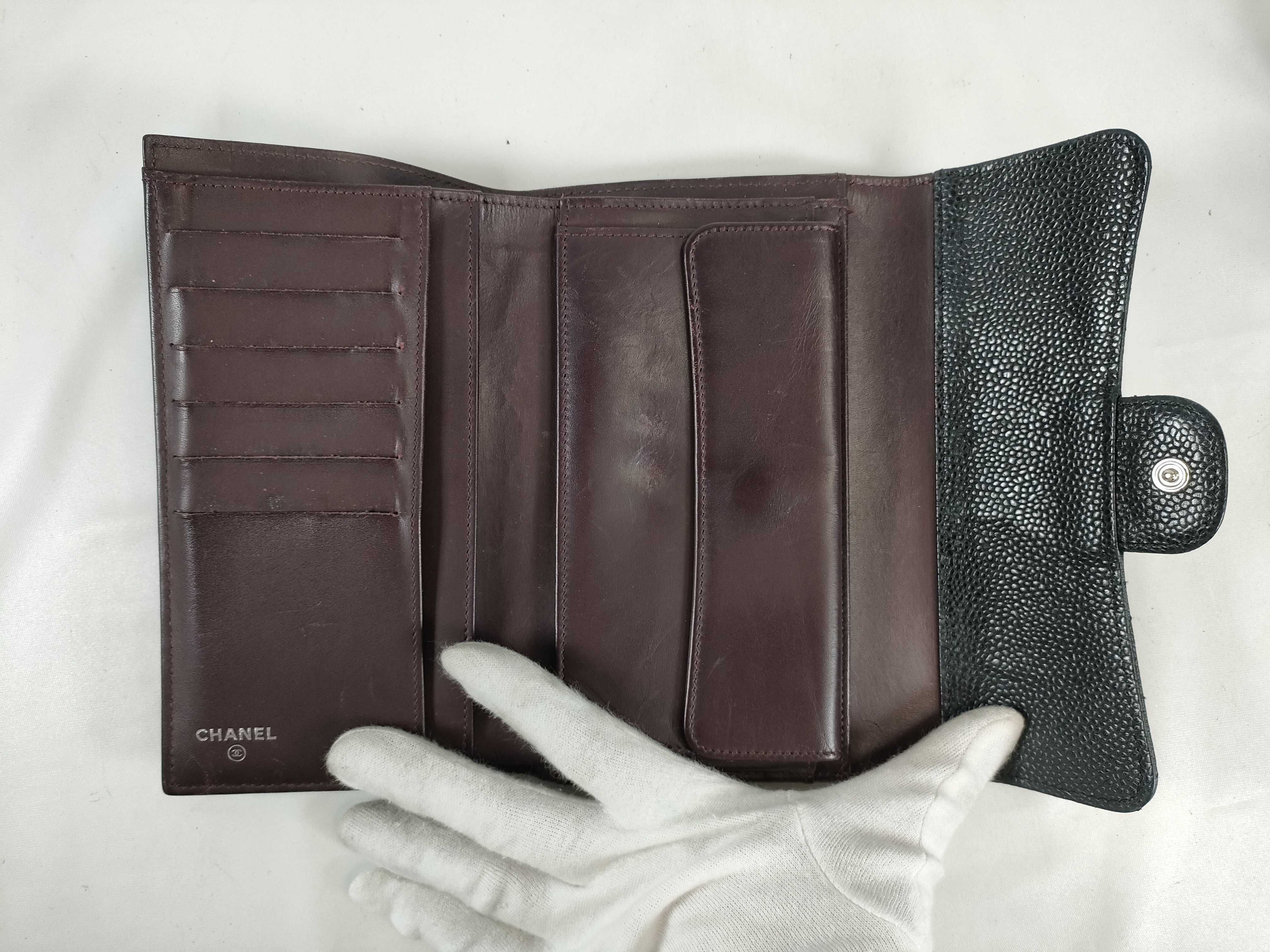 Caviar Skin Long Wallet — view 9