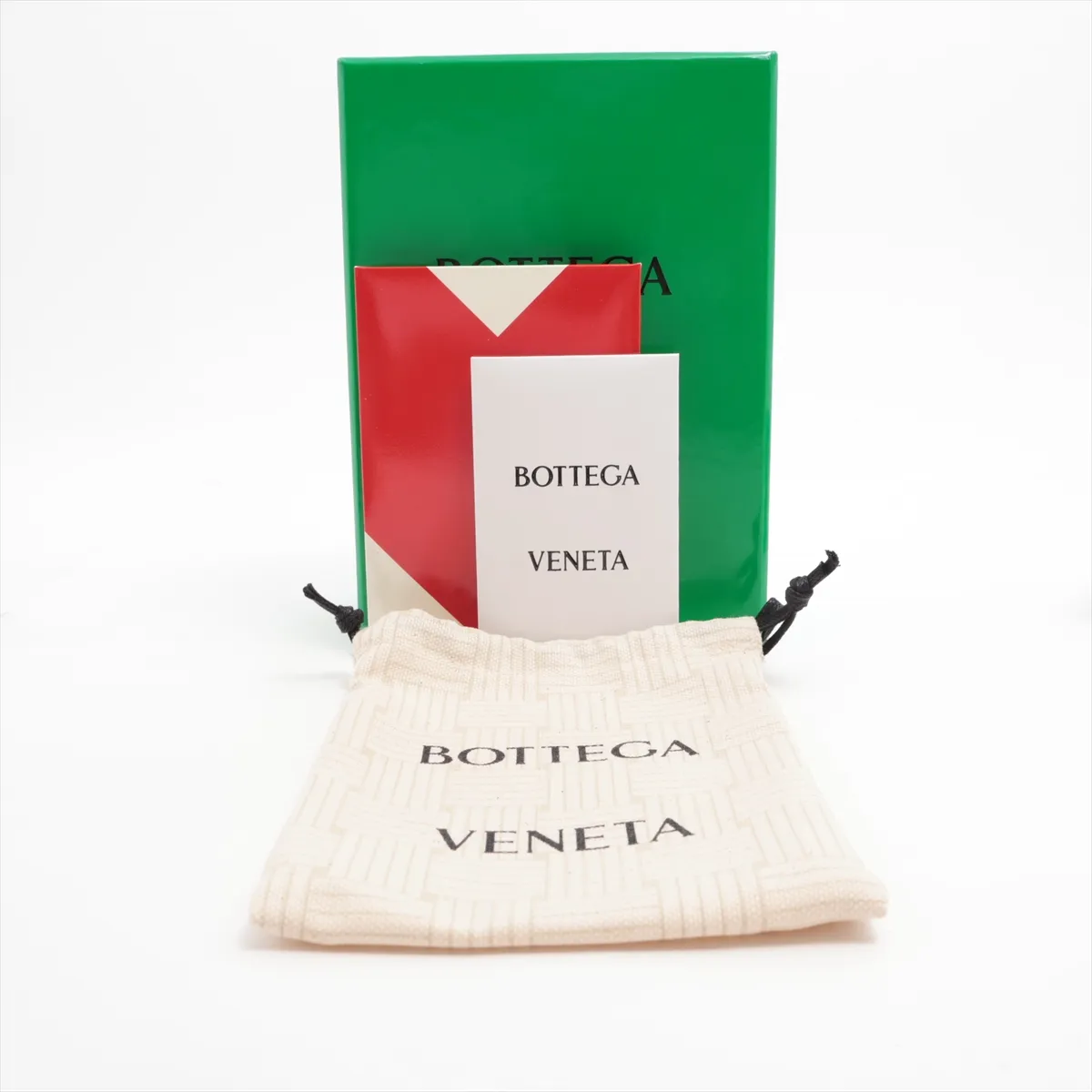 Maxi Intrecciato Cassette Leather Compact Wallet Green — view 7