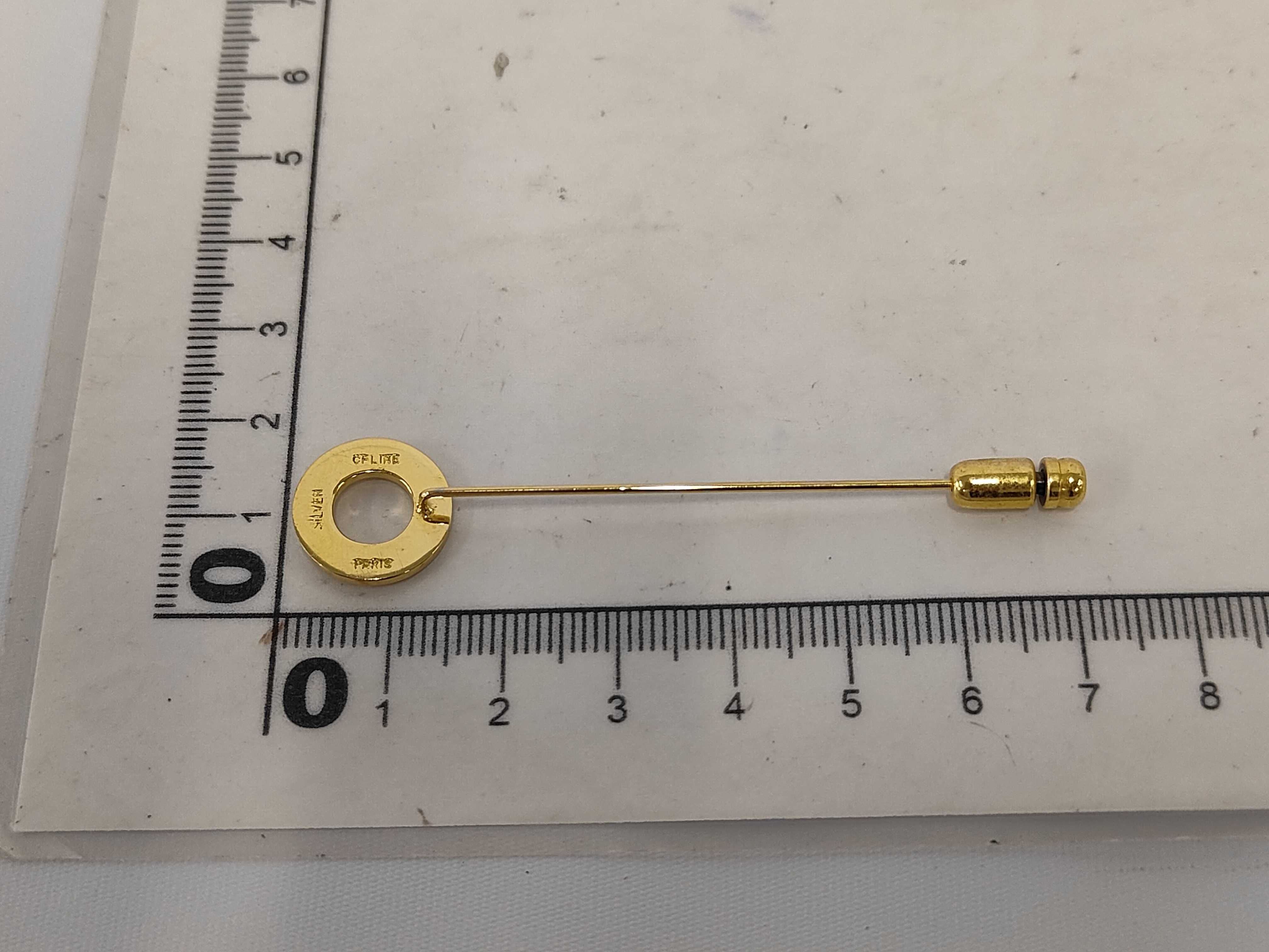 logo pin brooch — view 4