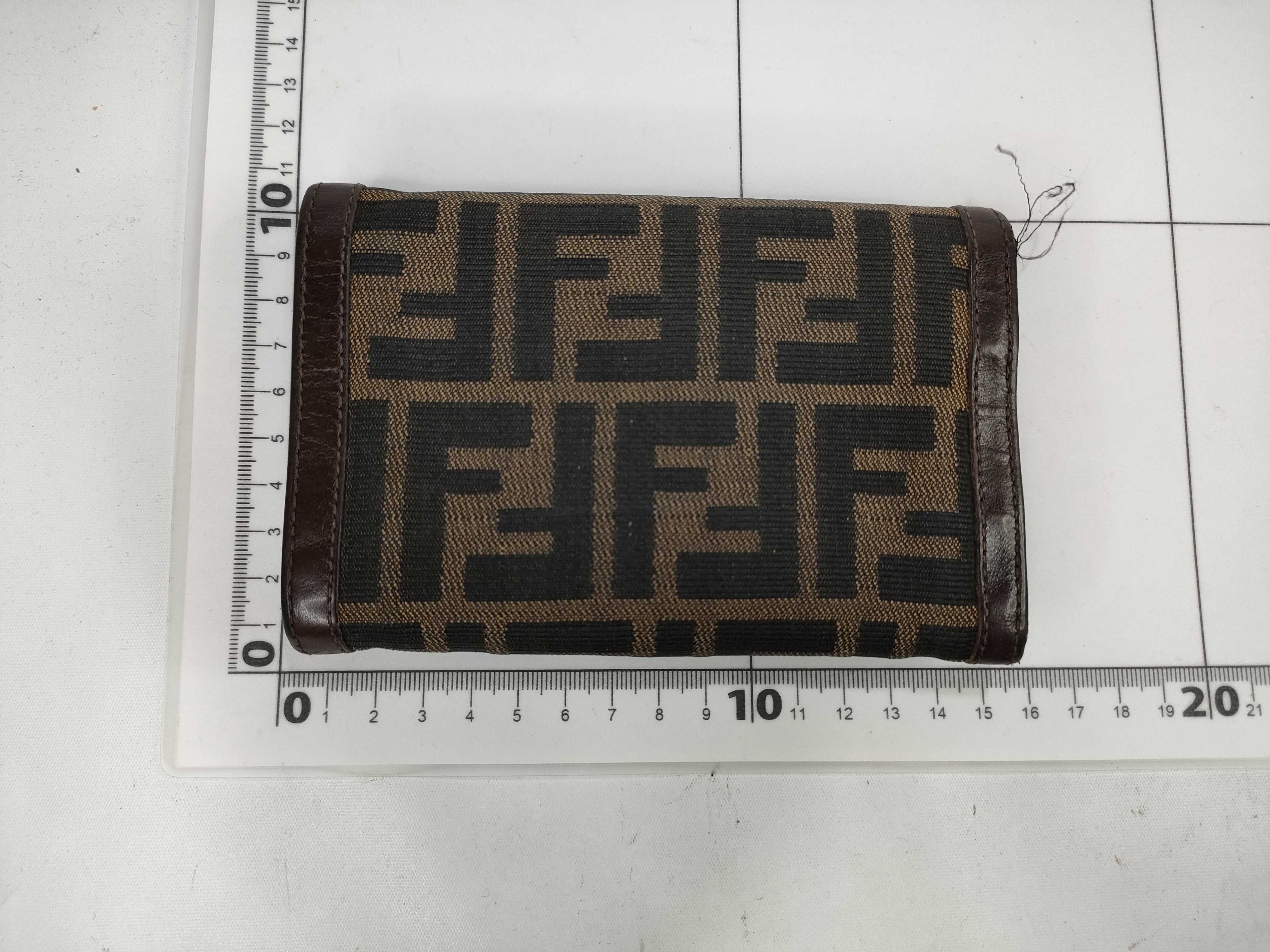 Zucca pattern canvas bi-fold wallet 2810.31052.009 Brown wallet — view 2