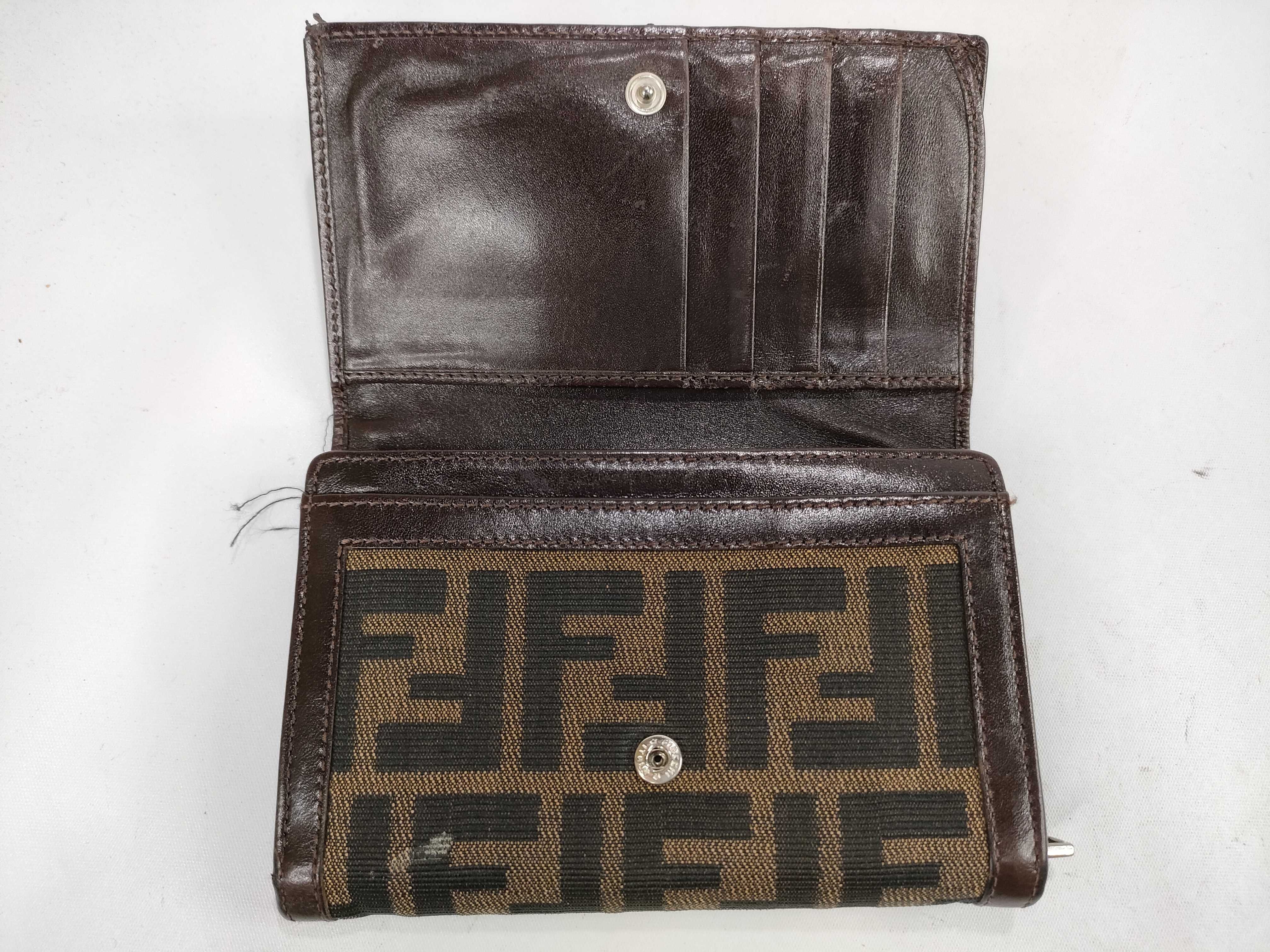 Zucca pattern canvas bi-fold wallet 2810.31052.009 Brown wallet — view 11