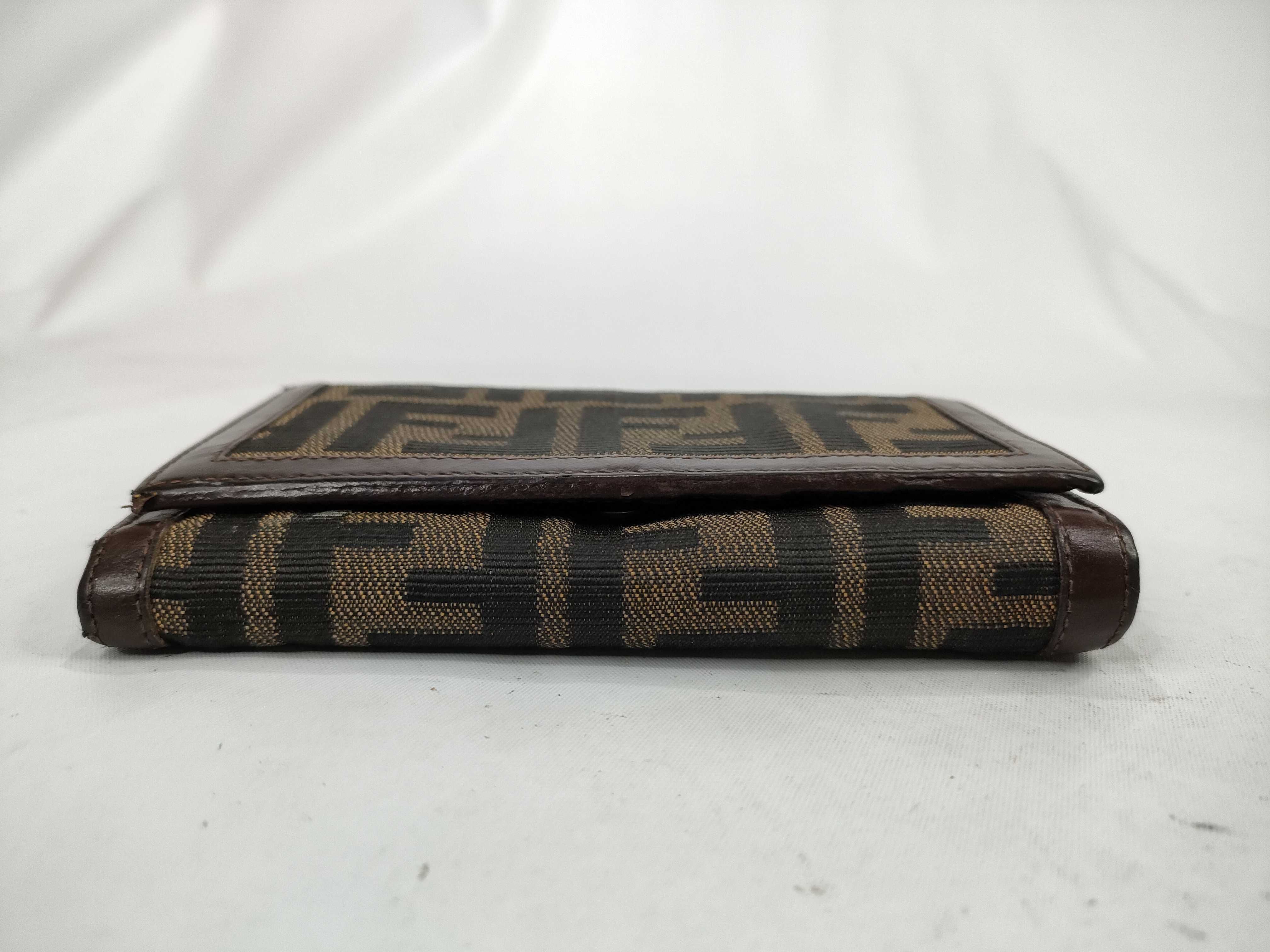 Zucca pattern canvas bi-fold wallet 2810.31052.009 Brown wallet — view 3