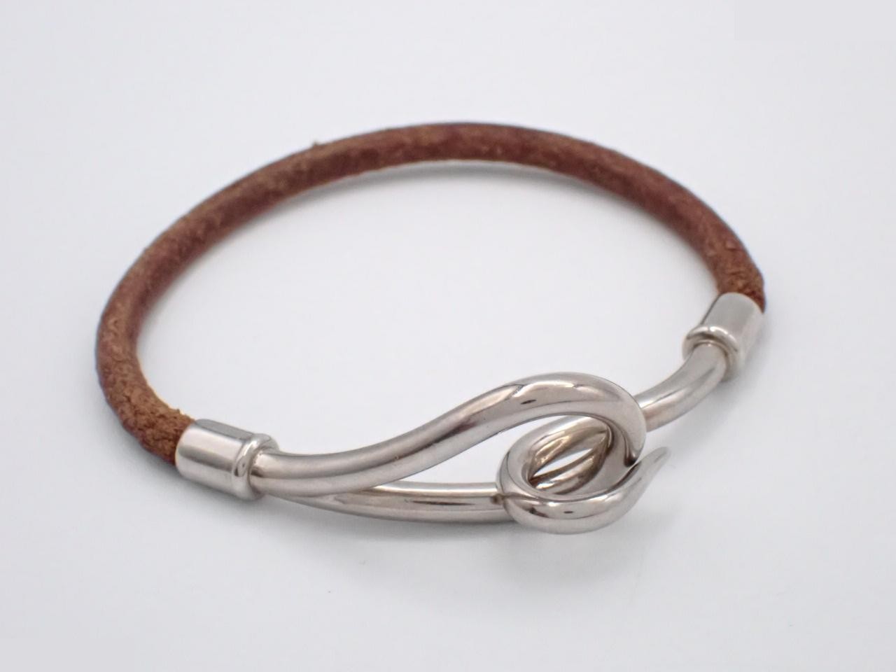 Jumbo leather bracelet, wrist circumference approximately 16.5 cm — view 3