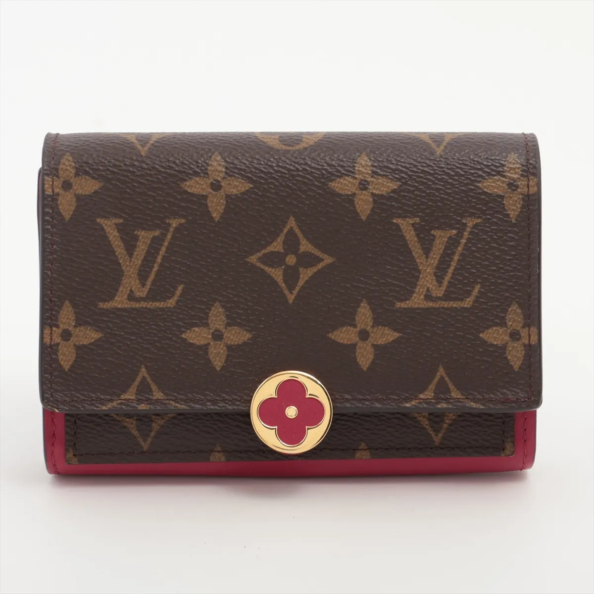 Monogram Portefeuille Flore Compact M64588 SP0240 Fuchsia Compact Wallet