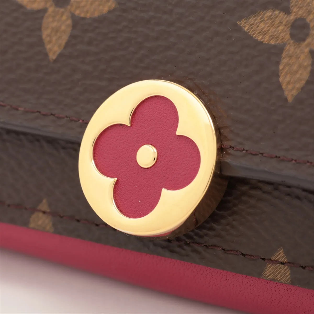 Monogram Portefeuille Flore Compact M64588 SP0240 Fuchsia Compact Wallet — view 10