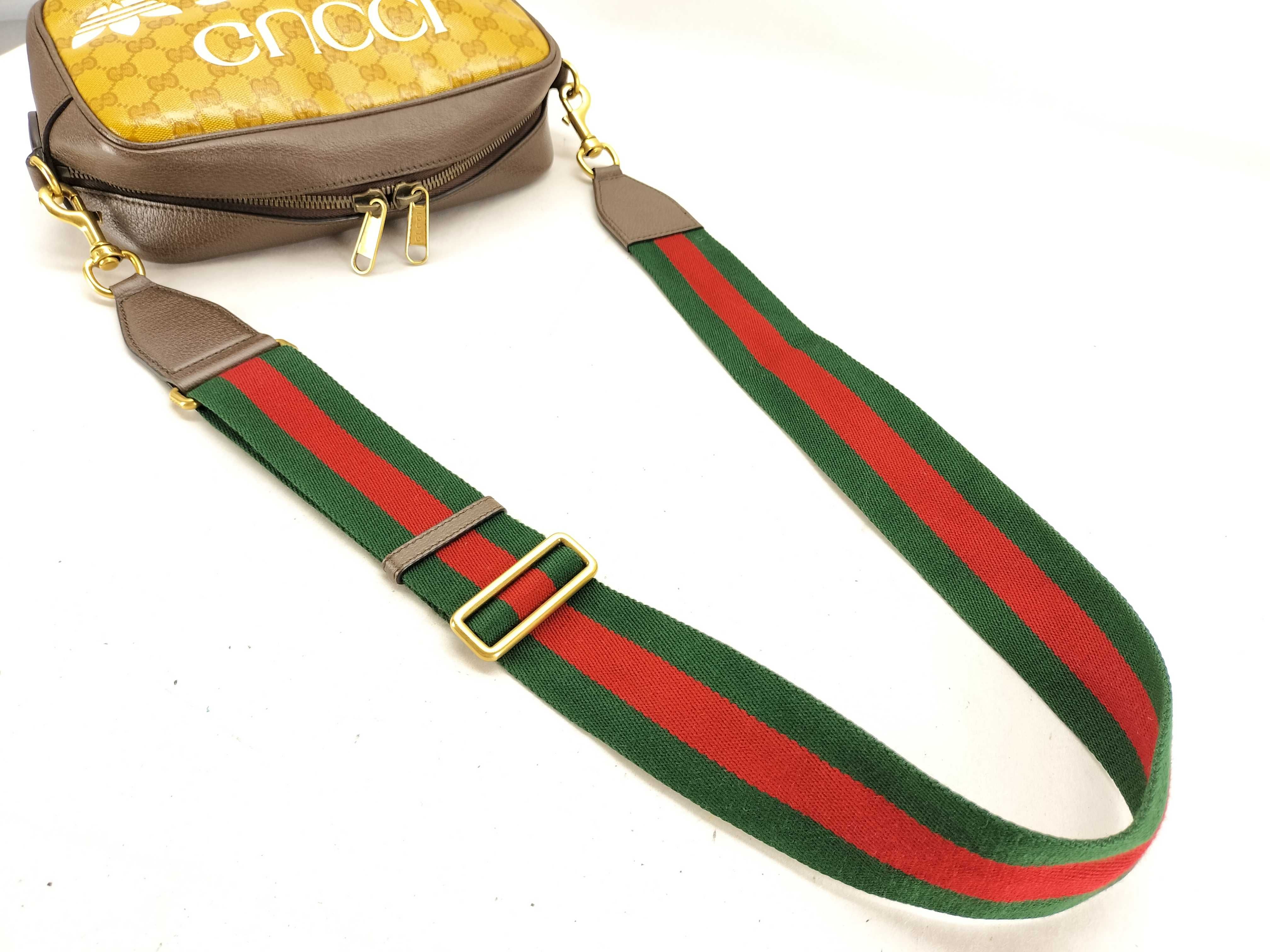 GG Crystal Gucci x Adidas GG Crystal PVC x Leather Shoulder Bag Brown 702427 Shoulder Bag — view 3