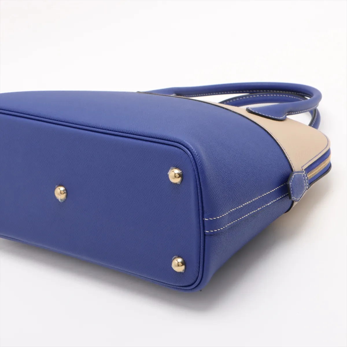 [Individually wrapped] Hermes Bolide 31 Verso Vaux Epson Blue Electric x Trench Gold hardware Y:2020 Personal order — view 3
