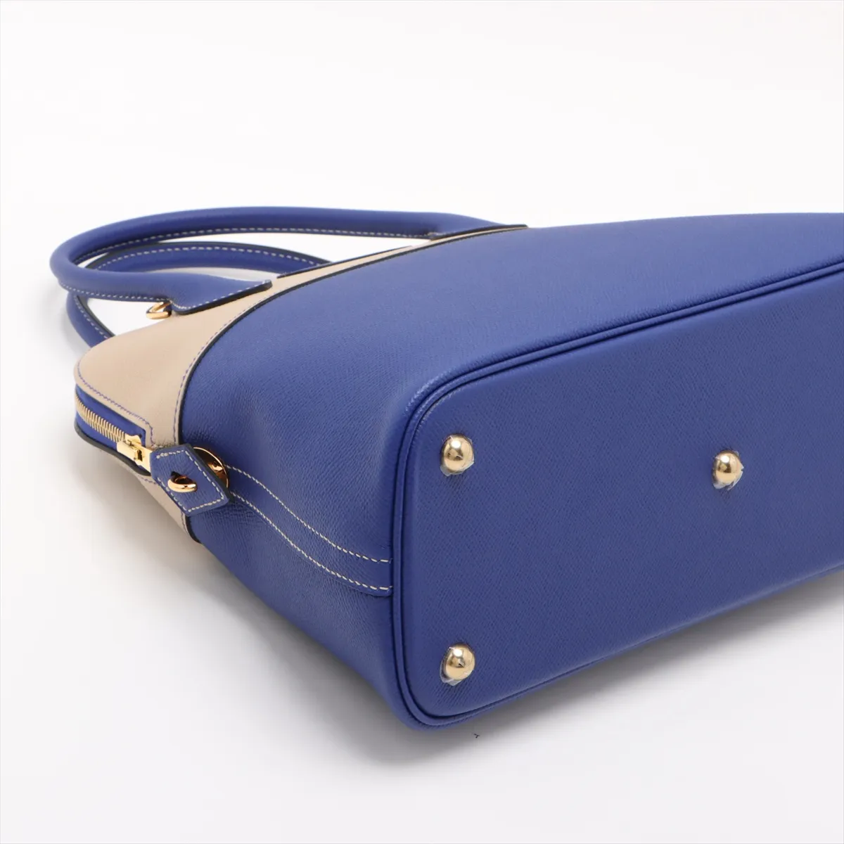 [Individually wrapped] Hermes Bolide 31 Verso Vaux Epson Blue Electric x Trench Gold hardware Y:2020 Personal order — view 4