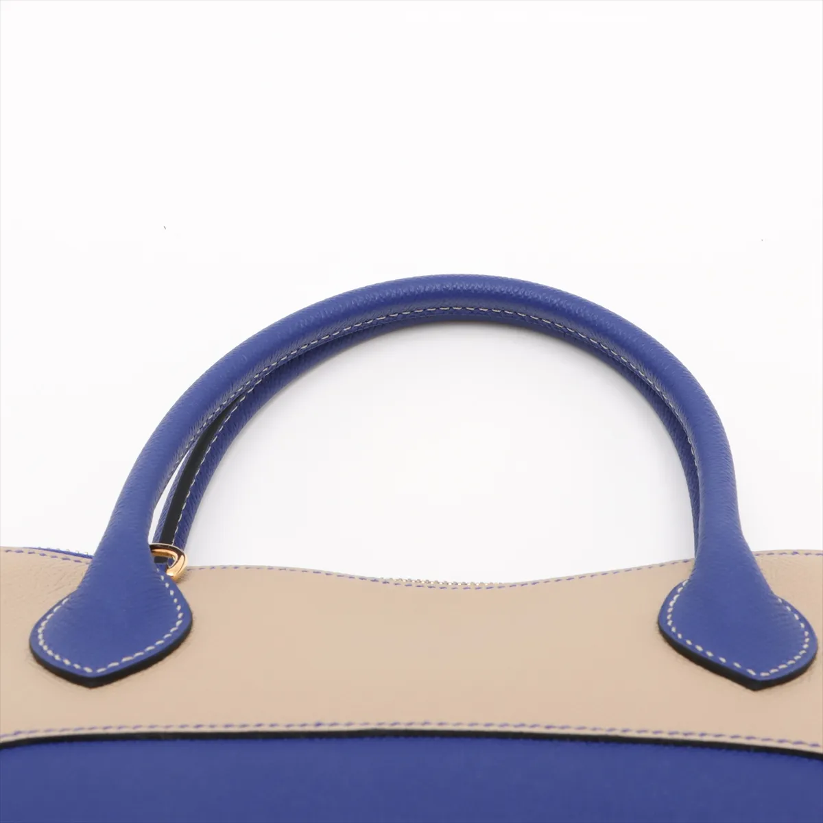 [Individually wrapped] Hermes Bolide 31 Verso Vaux Epson Blue Electric x Trench Gold hardware Y:2020 Personal order — view 6