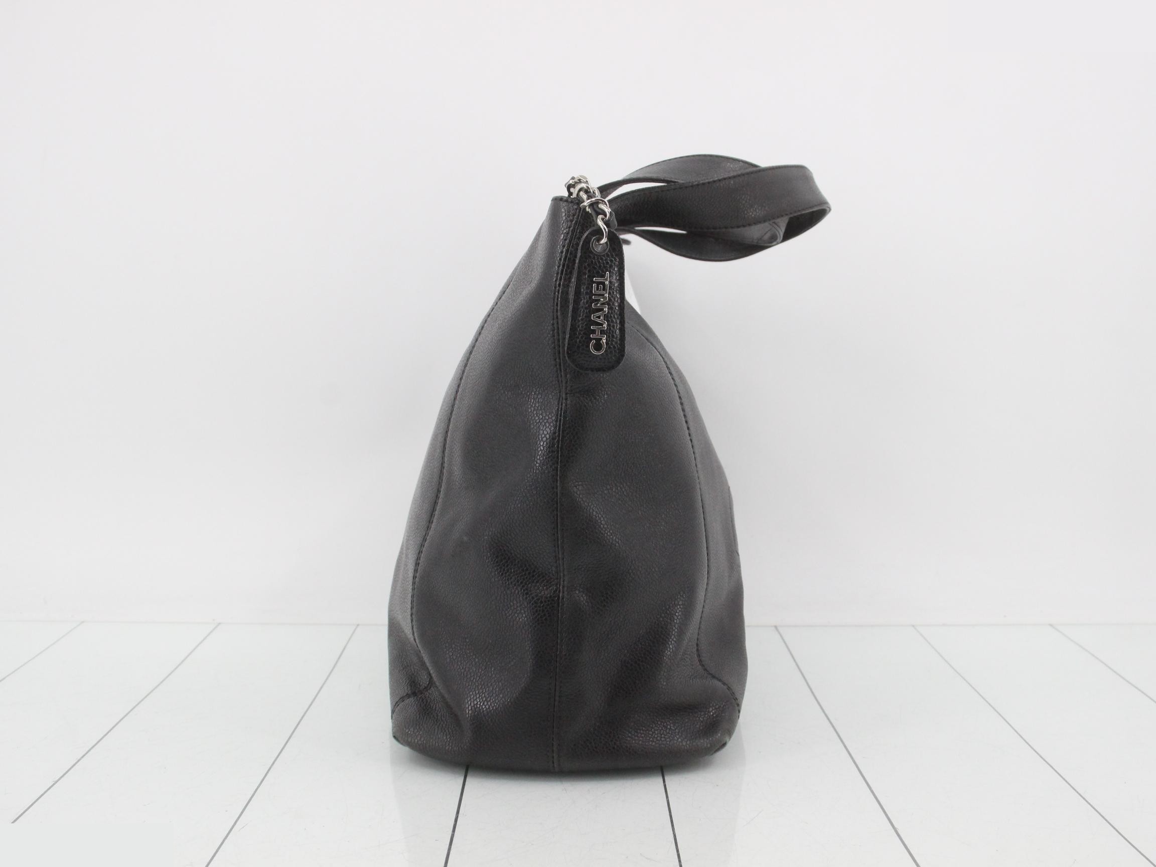 Coco Mark Tote Bag, Caviar Skin — view 4