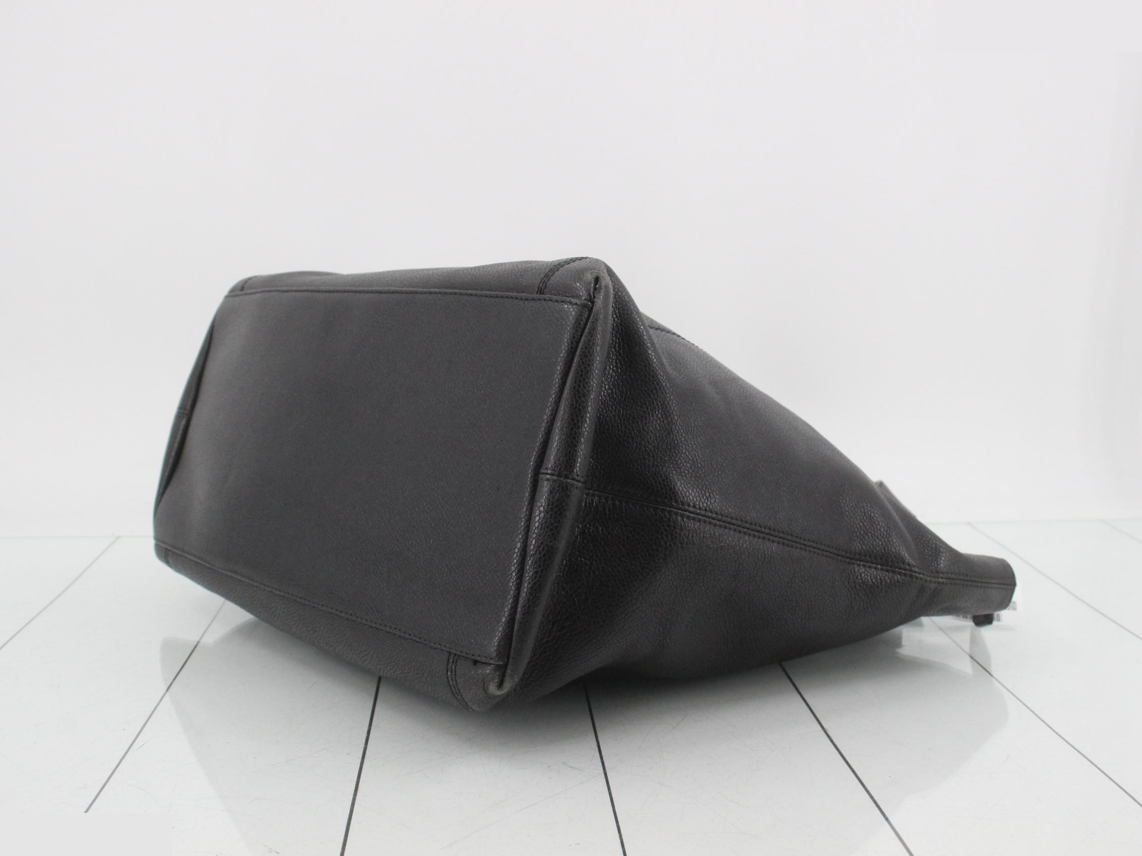 Coco Mark Tote Bag, Caviar Skin — view 6