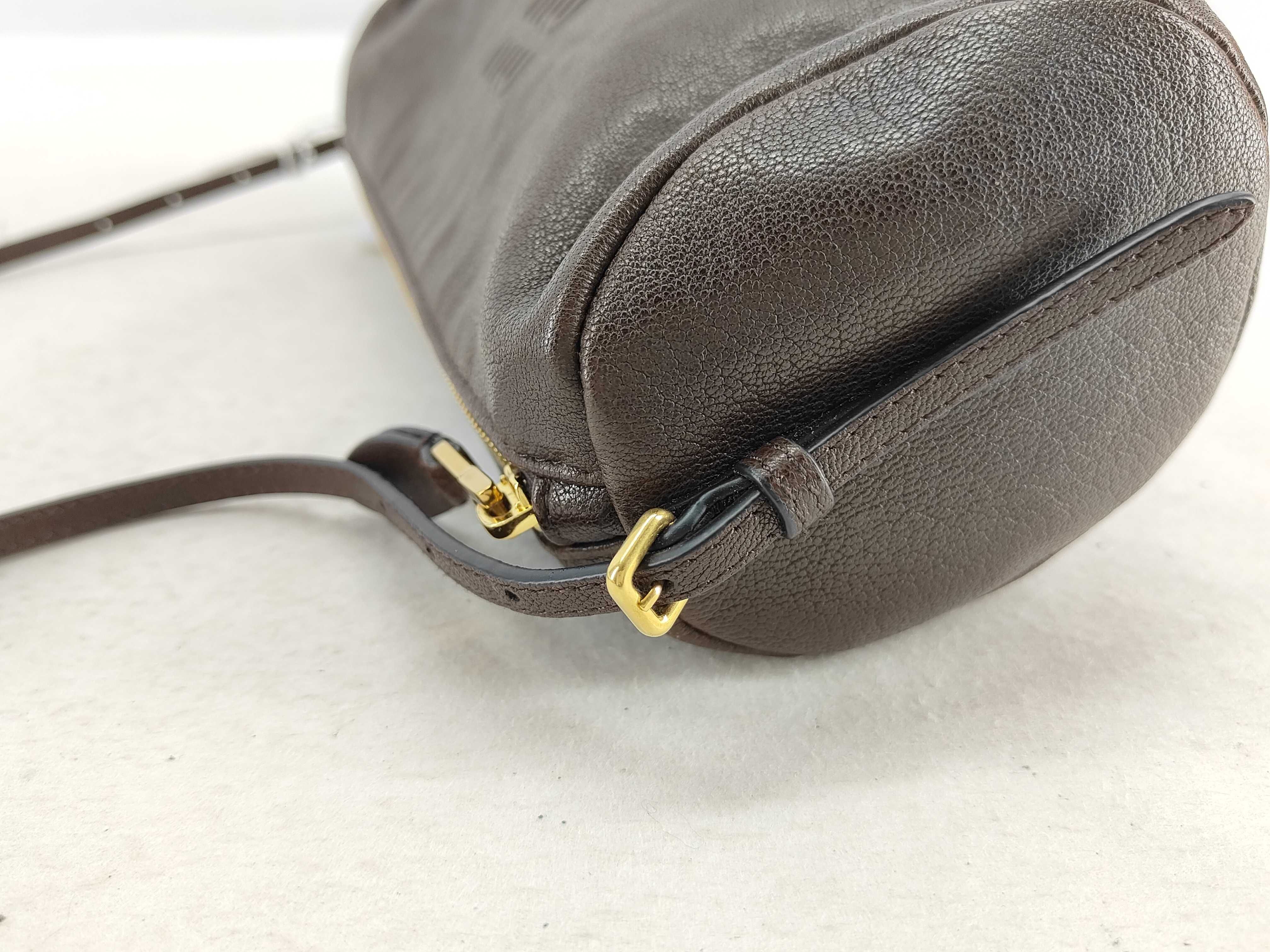 DU- Leather Shoulder Bag Brown 5NE851 Pouch — view 6