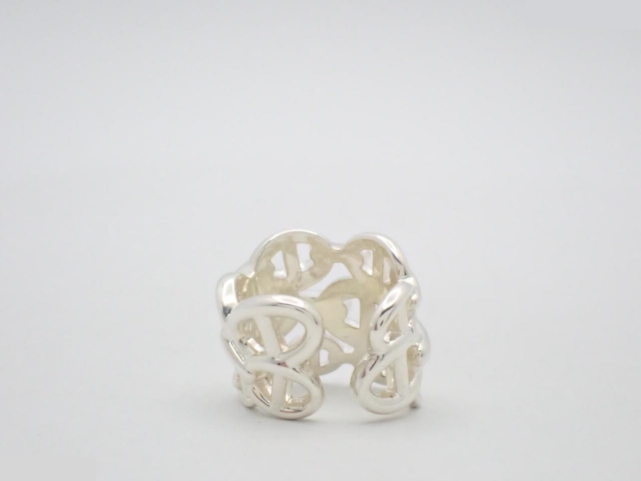 Ag925/11.6g Chaine d'Ancre Enchainée GM Ring — view 2