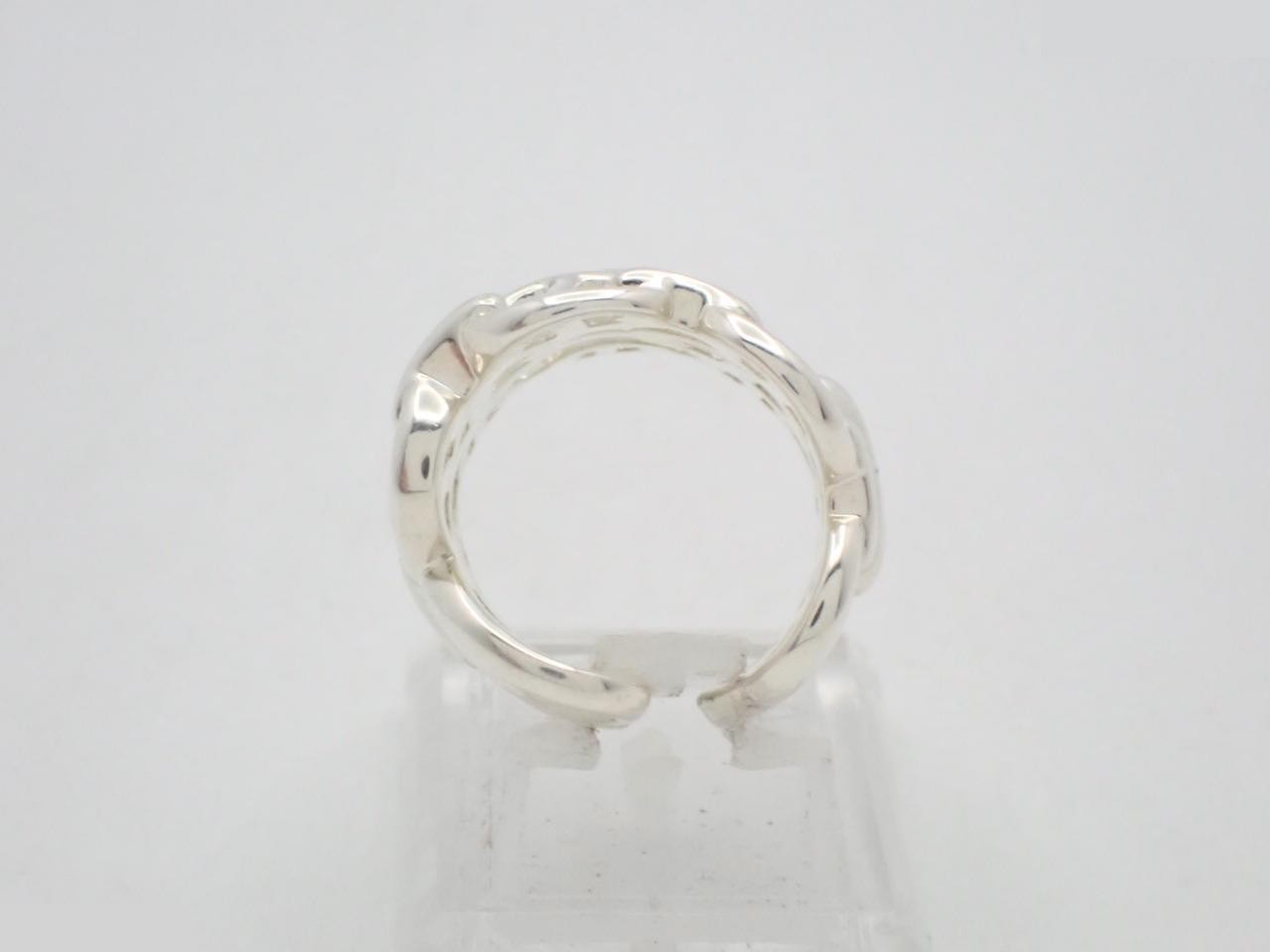 Ag925/11.6g Chaine d'Ancre Enchainée GM Ring — view 3