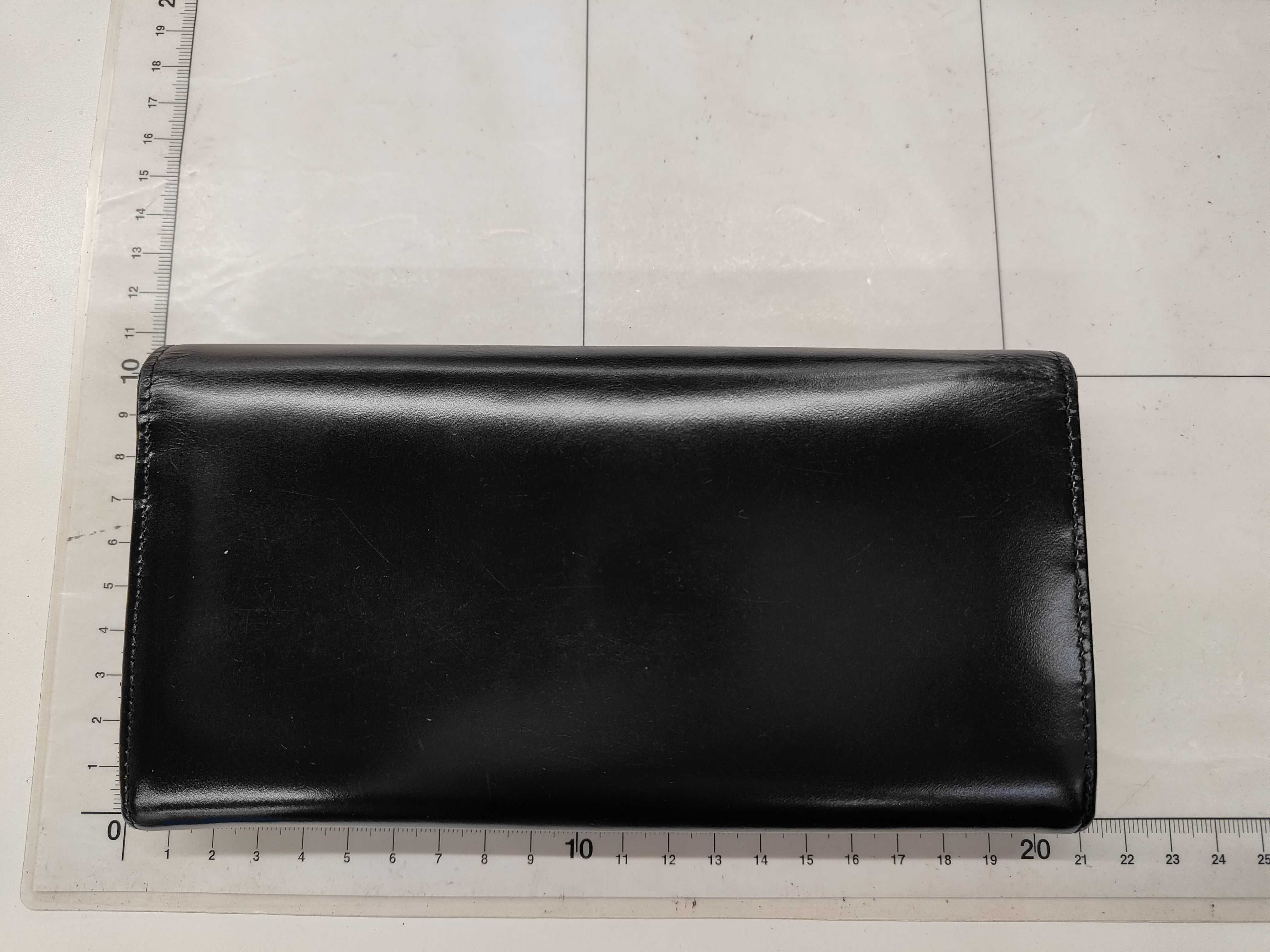 Leather Black Long Wallet — view 2