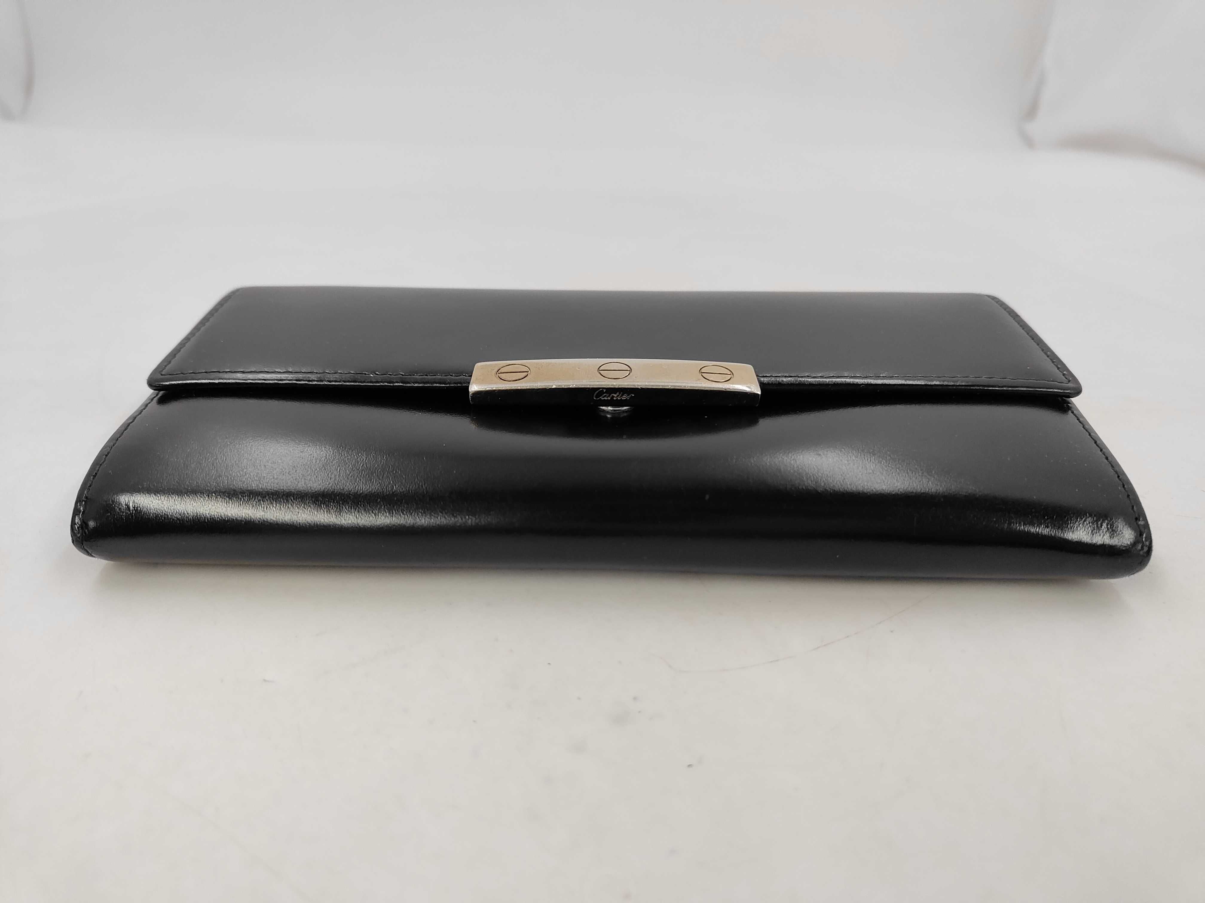 Leather Black Long Wallet — view 3