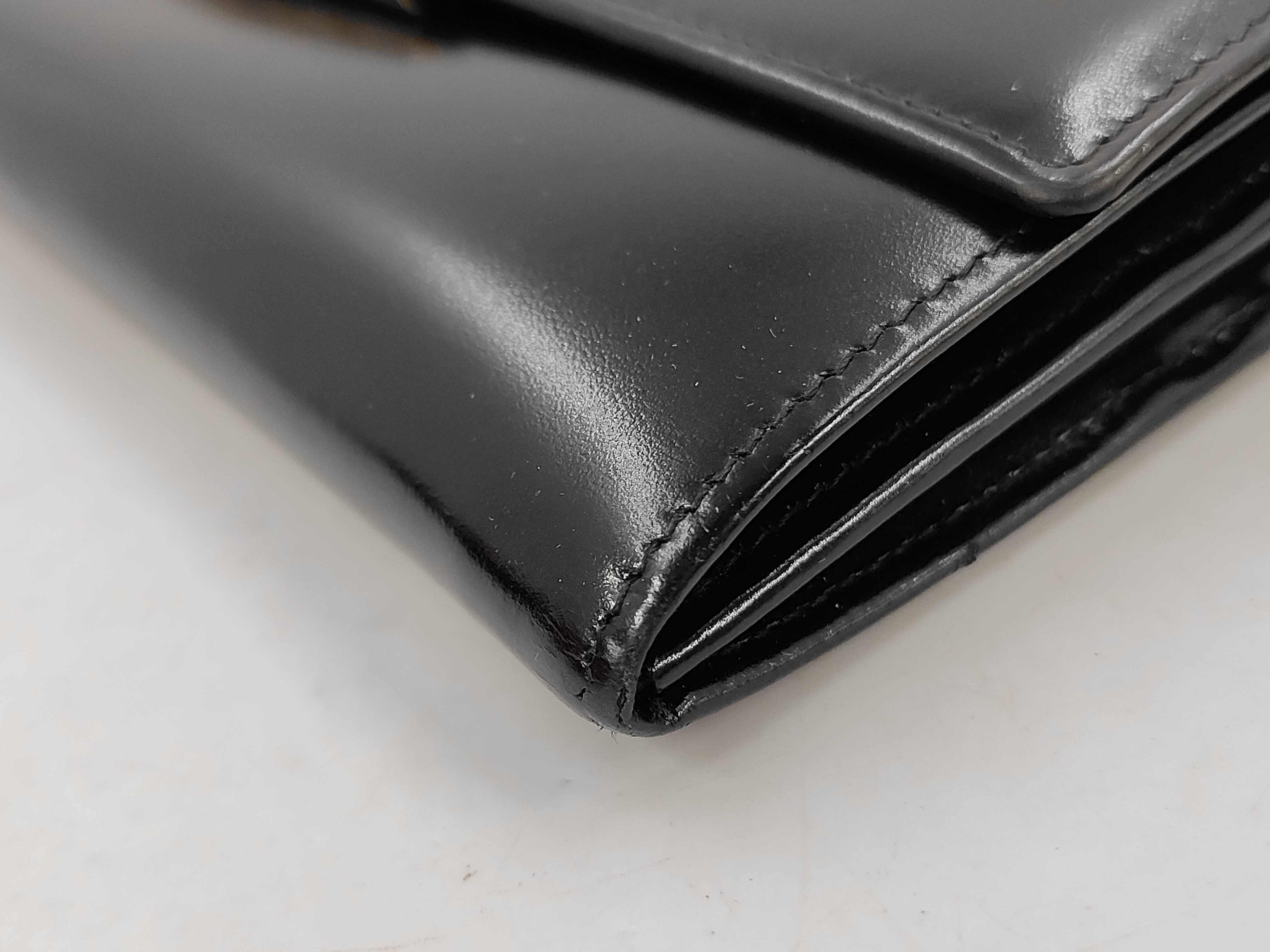 Leather Black Long Wallet — view 4