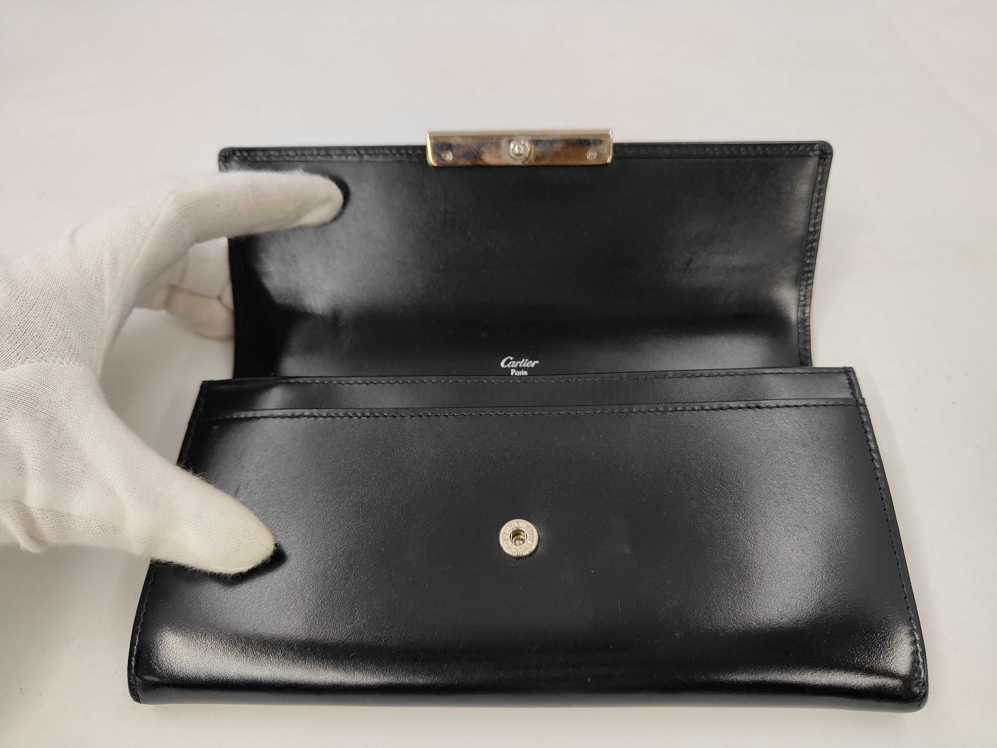 Leather Black Long Wallet — view 5