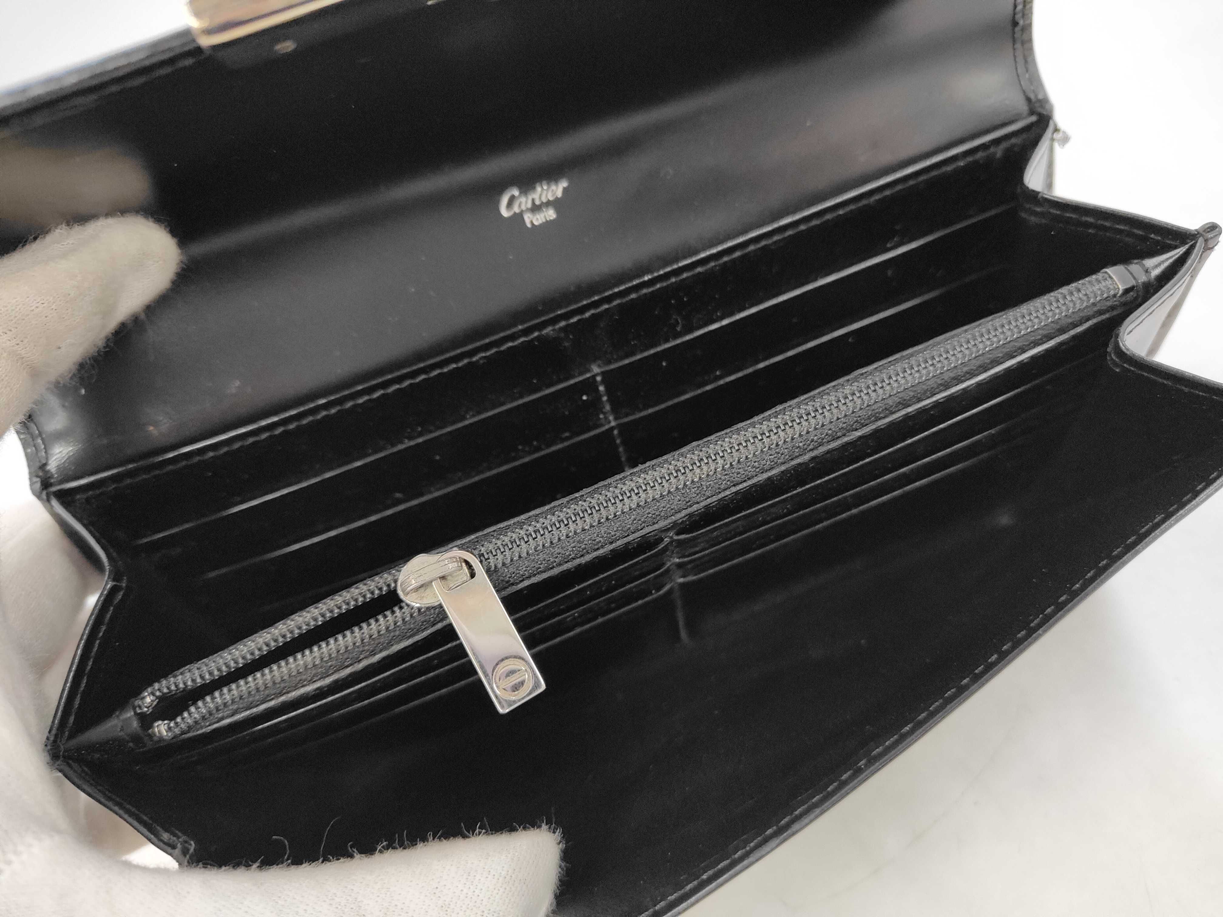 Leather Black Long Wallet — view 6