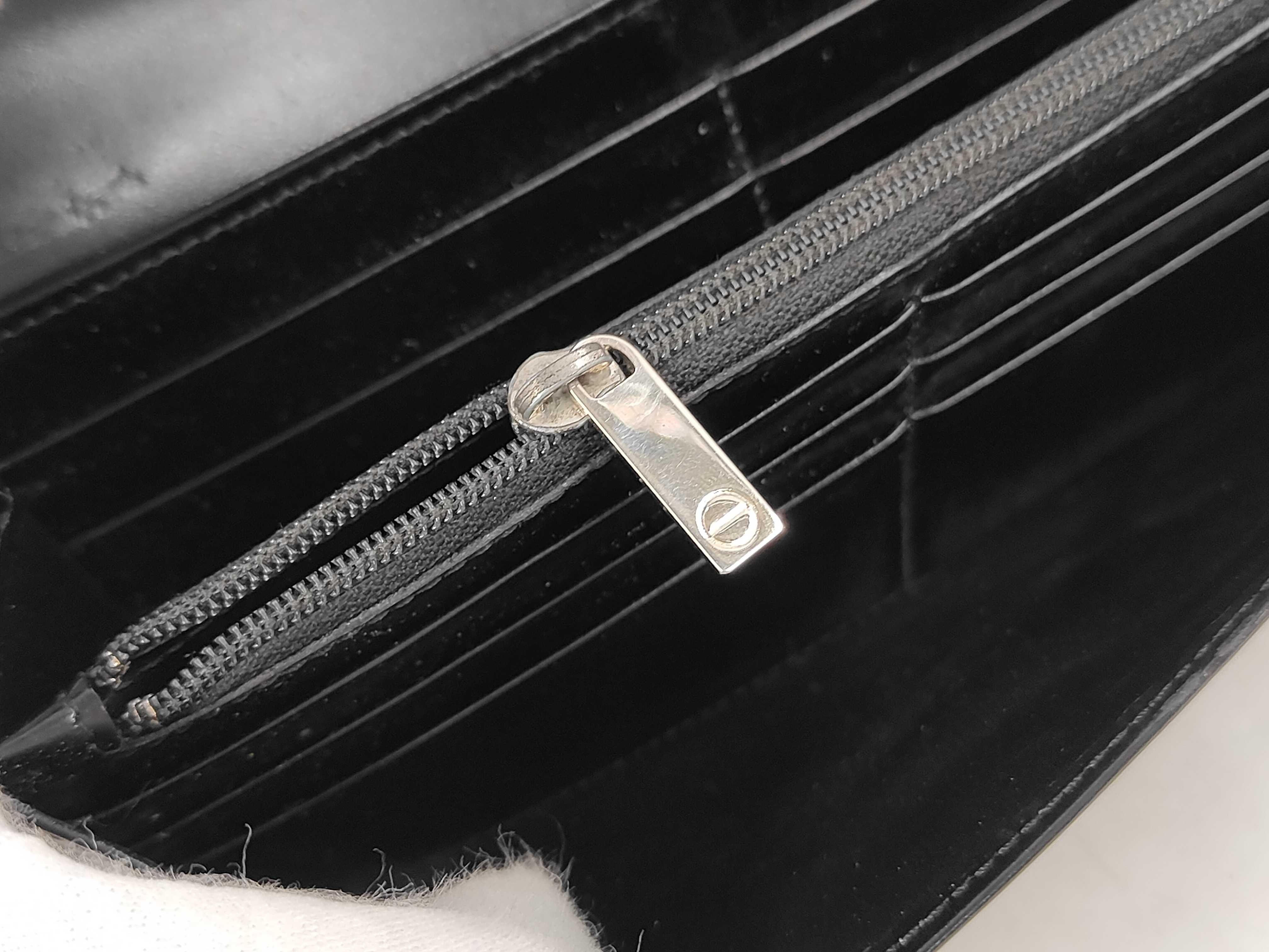 Leather Black Long Wallet — view 7
