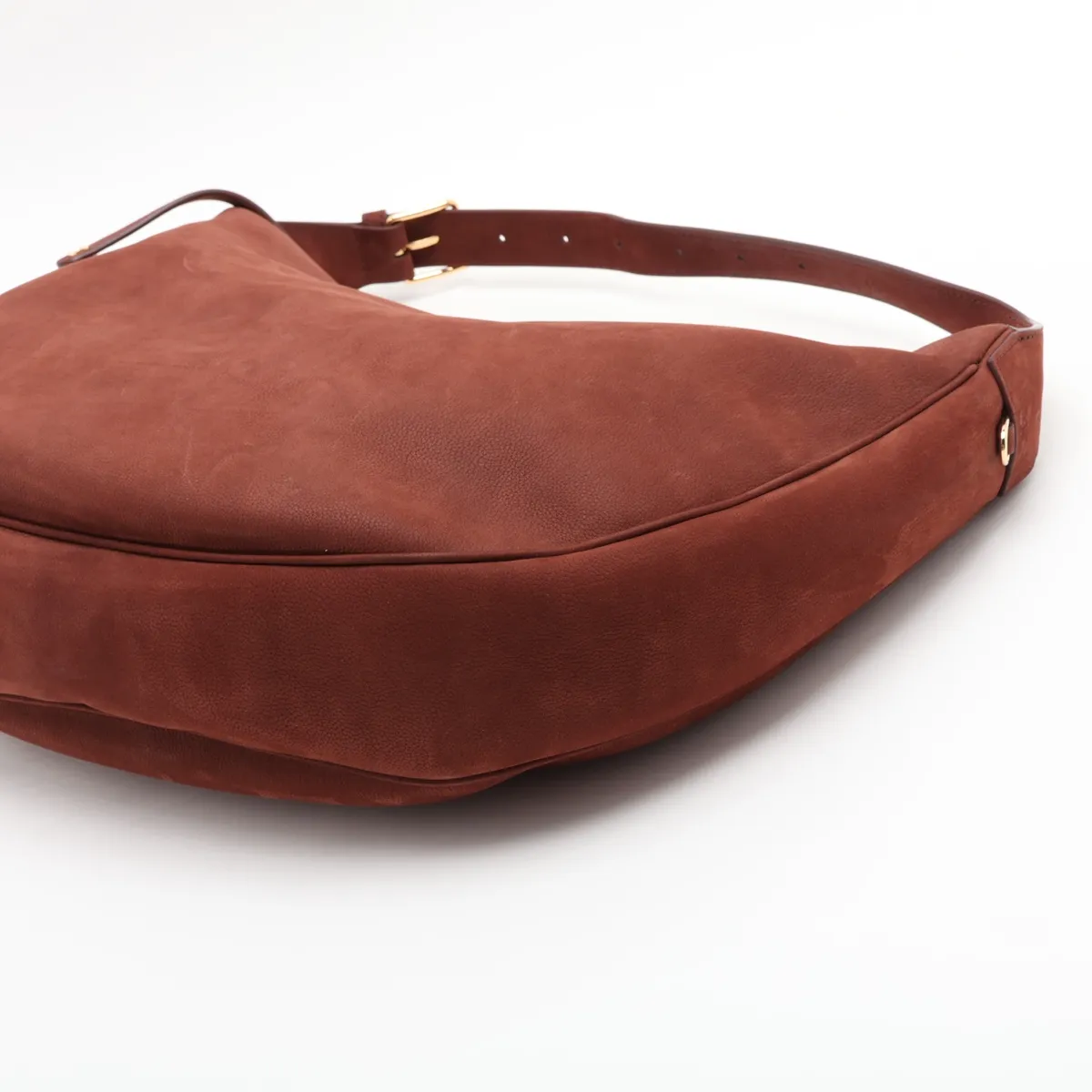 Triomphe Teen Lulu Suede Shoulder Bag Brown — view 3