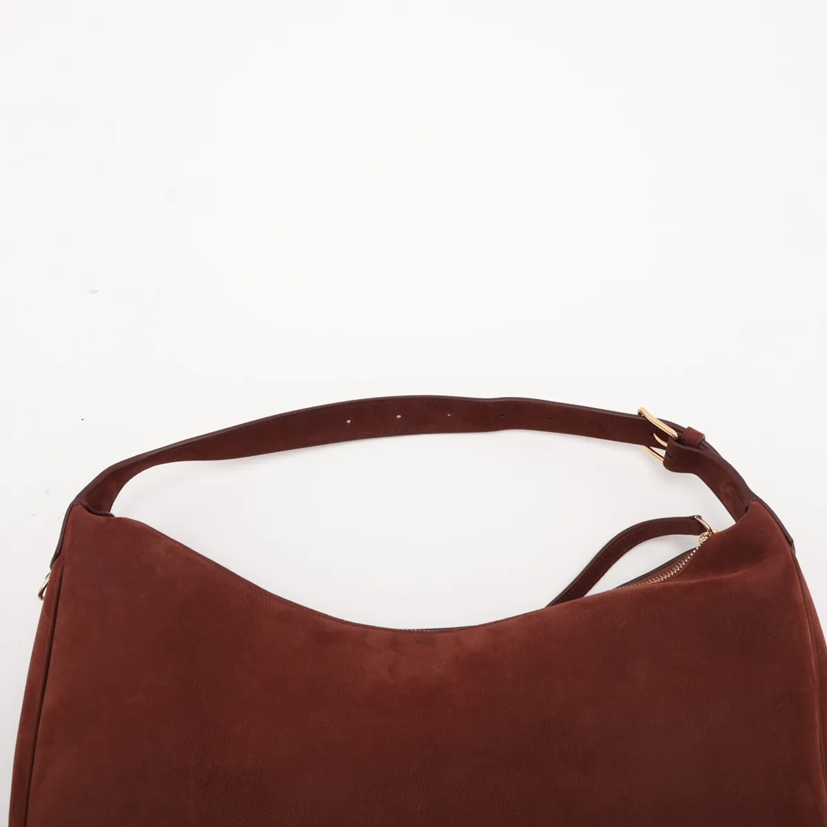 Triomphe Teen Lulu Suede Shoulder Bag Brown — view 6