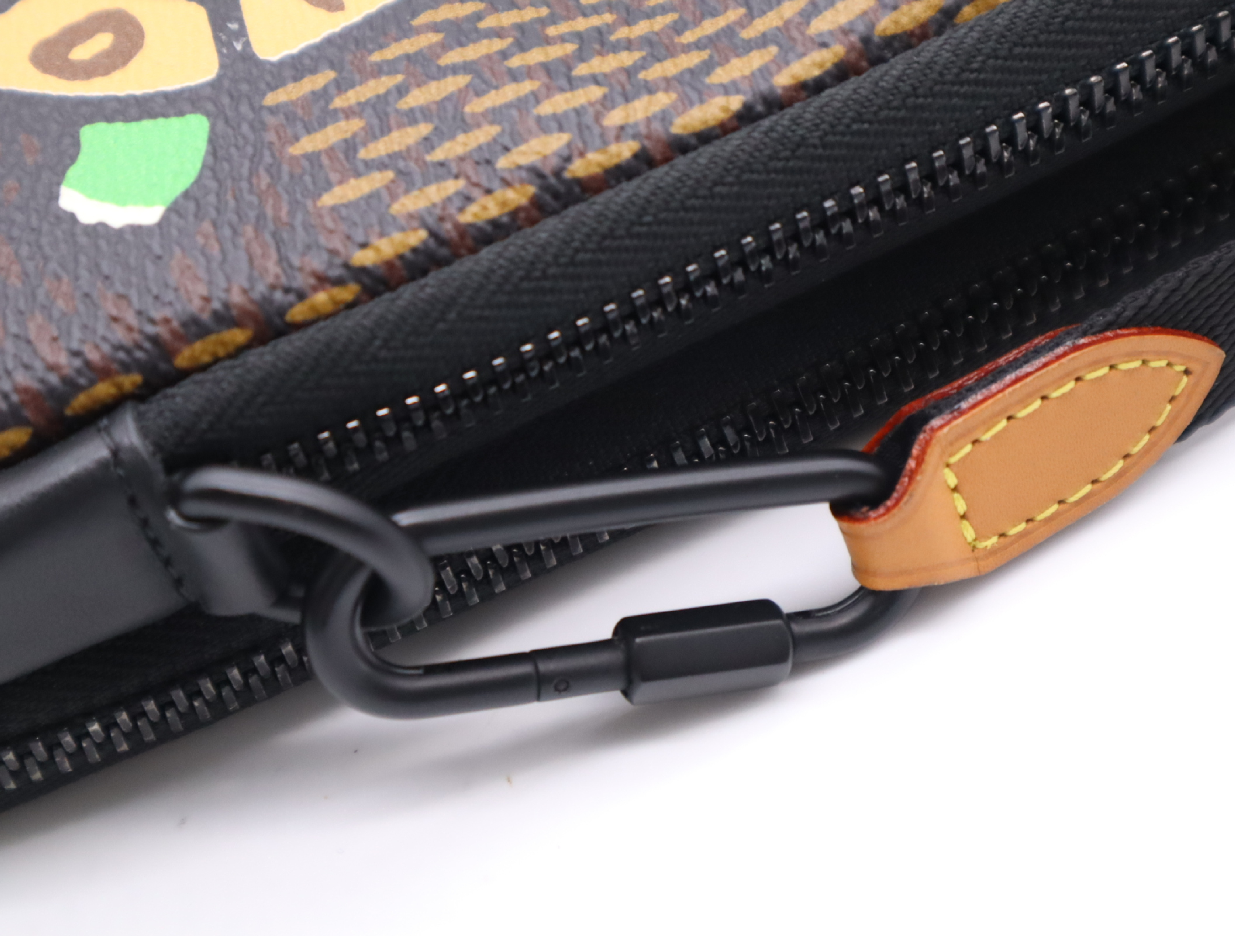 N40377 Damier Giant Ebene Double Phone Shoulder Pouch NIGO Collaboration Turtle Print Shoulder Bag — view 8