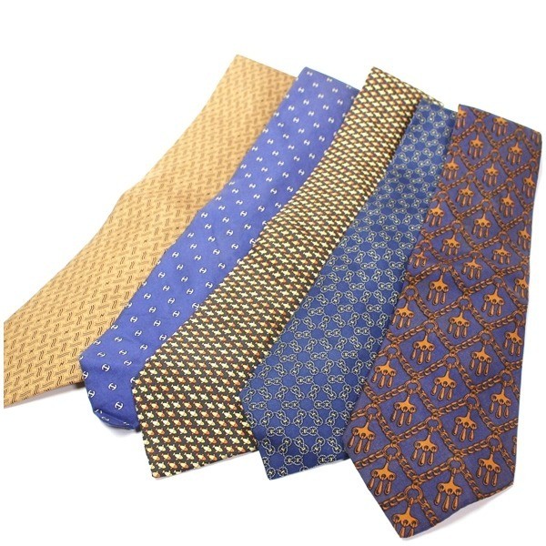 silk ties, set of 5