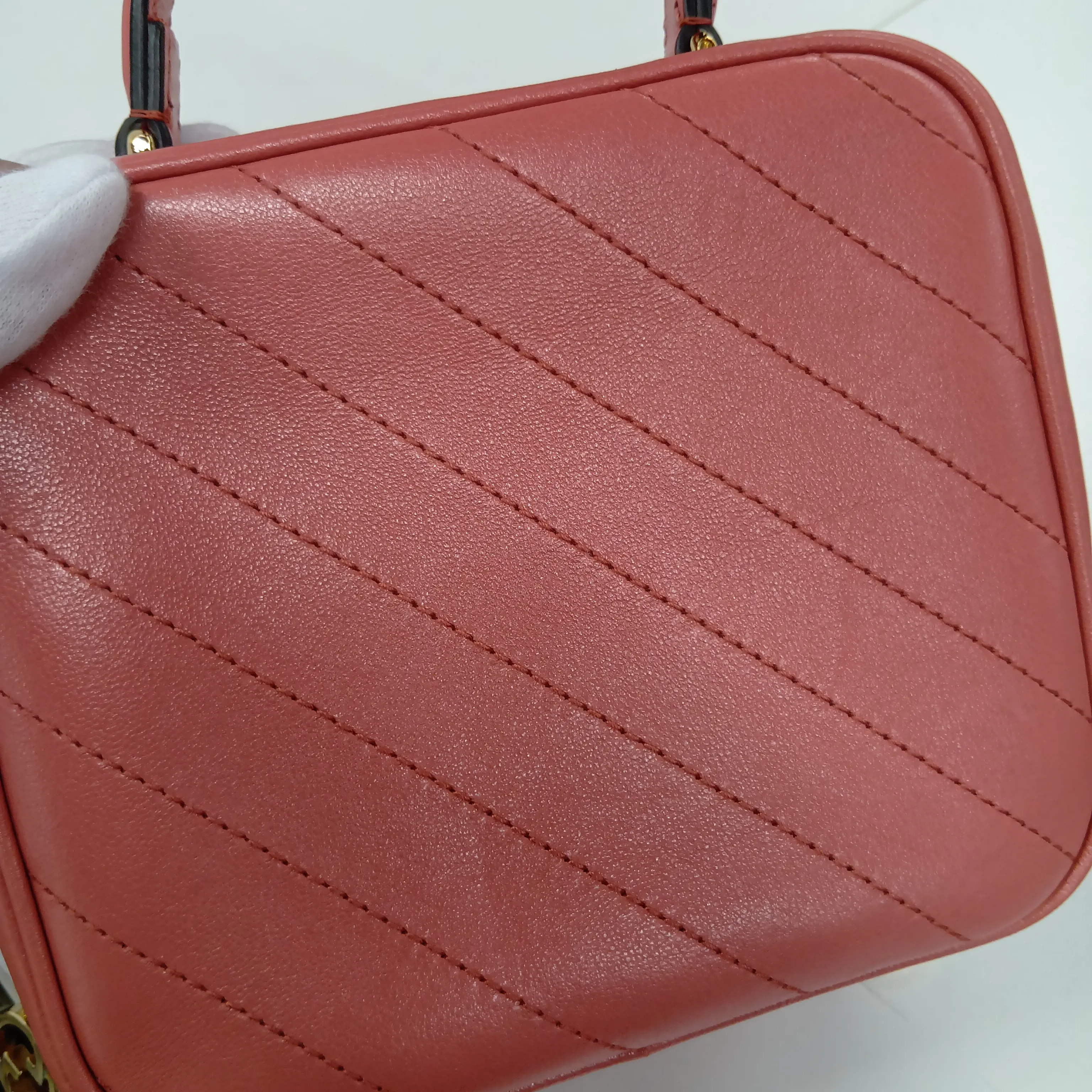 Blondie Leather 2-Way Handbag, Pink, 744434 — view 15