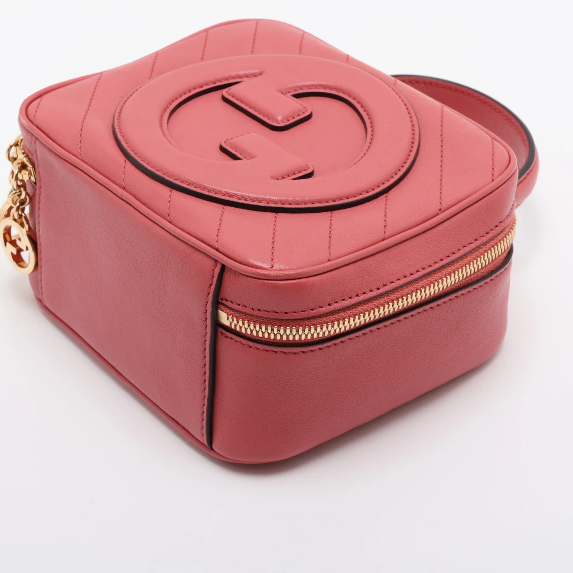 Blondie Leather 2-Way Handbag, Pink, 744434 — view 3