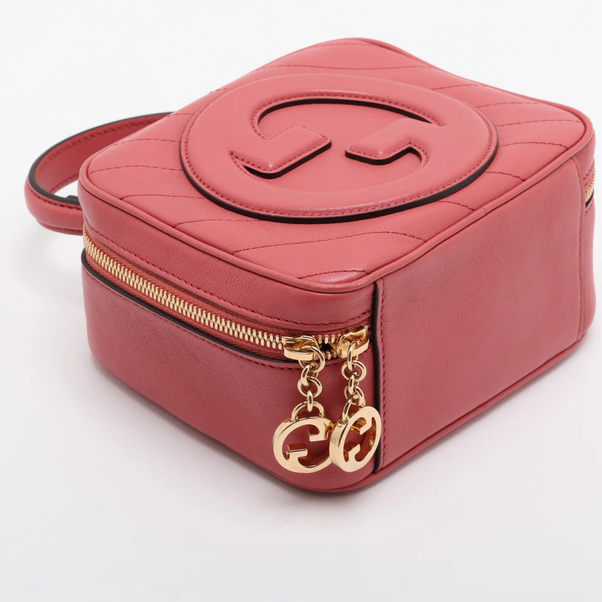 Blondie Leather 2-Way Handbag, Pink, 744434 — view 4