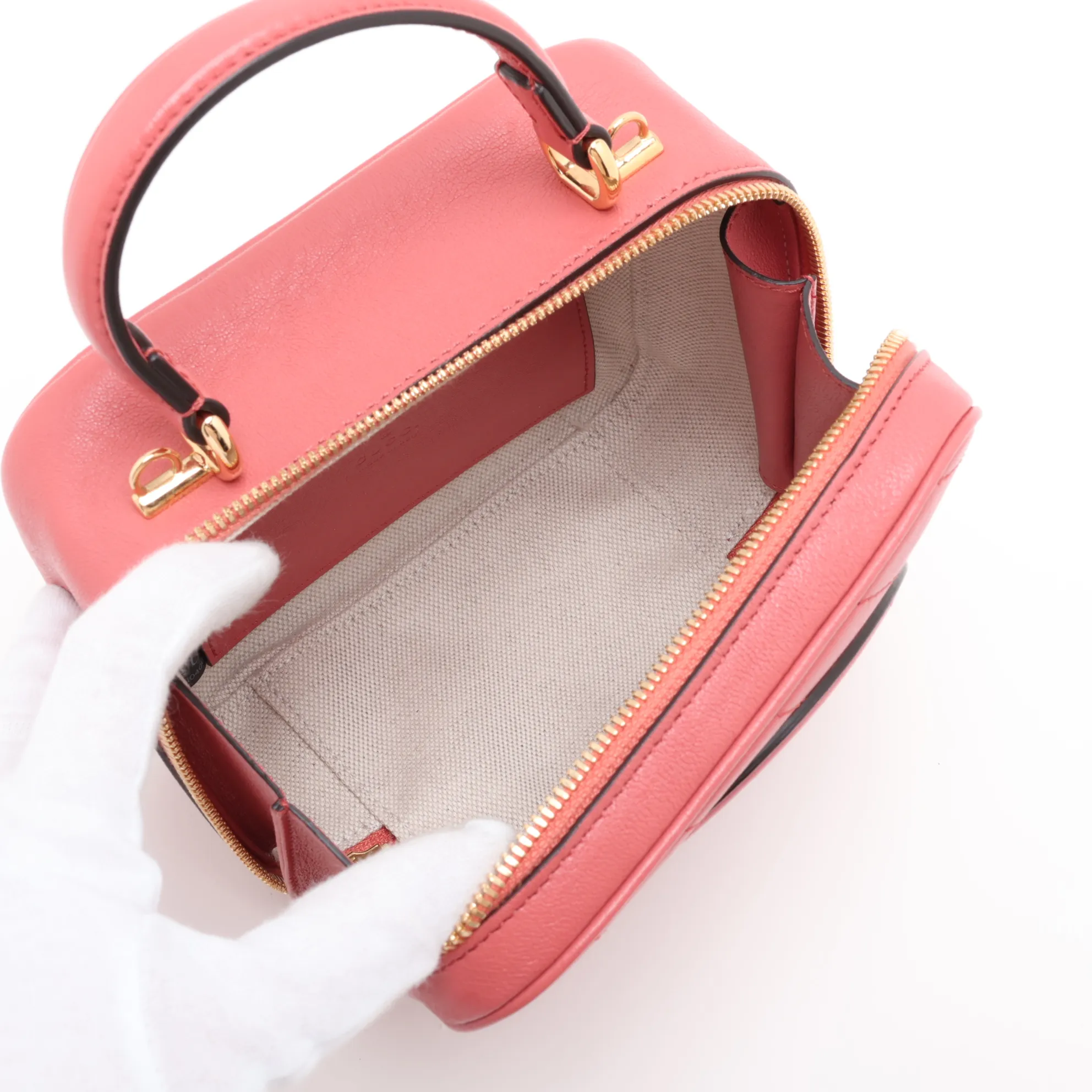Blondie Leather 2-Way Handbag, Pink, 744434 — view 8