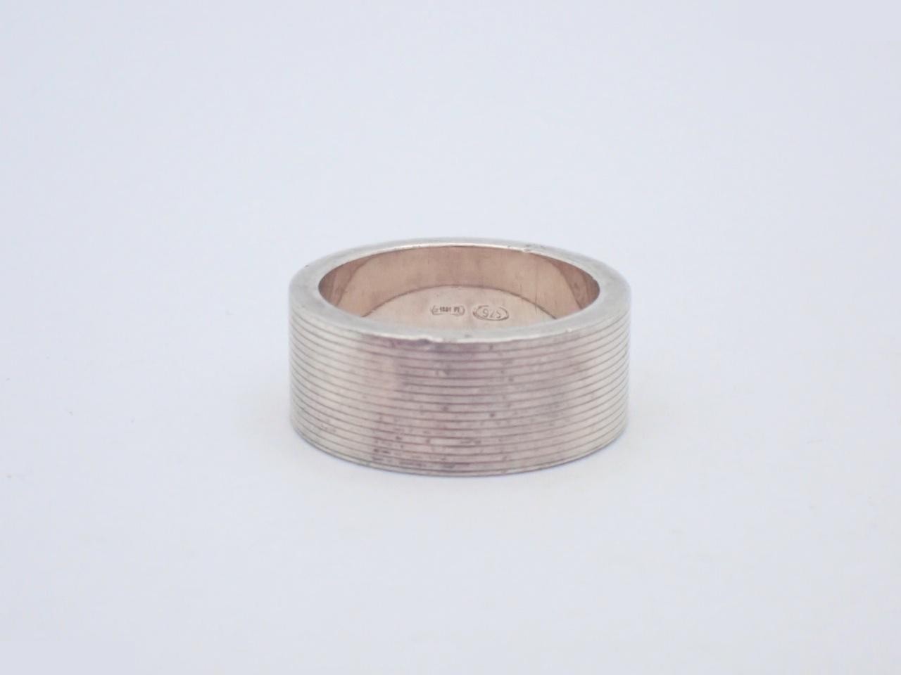 Logo Ring, SV925, 8.7g, Silver, Stamped 11, Actual Size #10 — view 2
