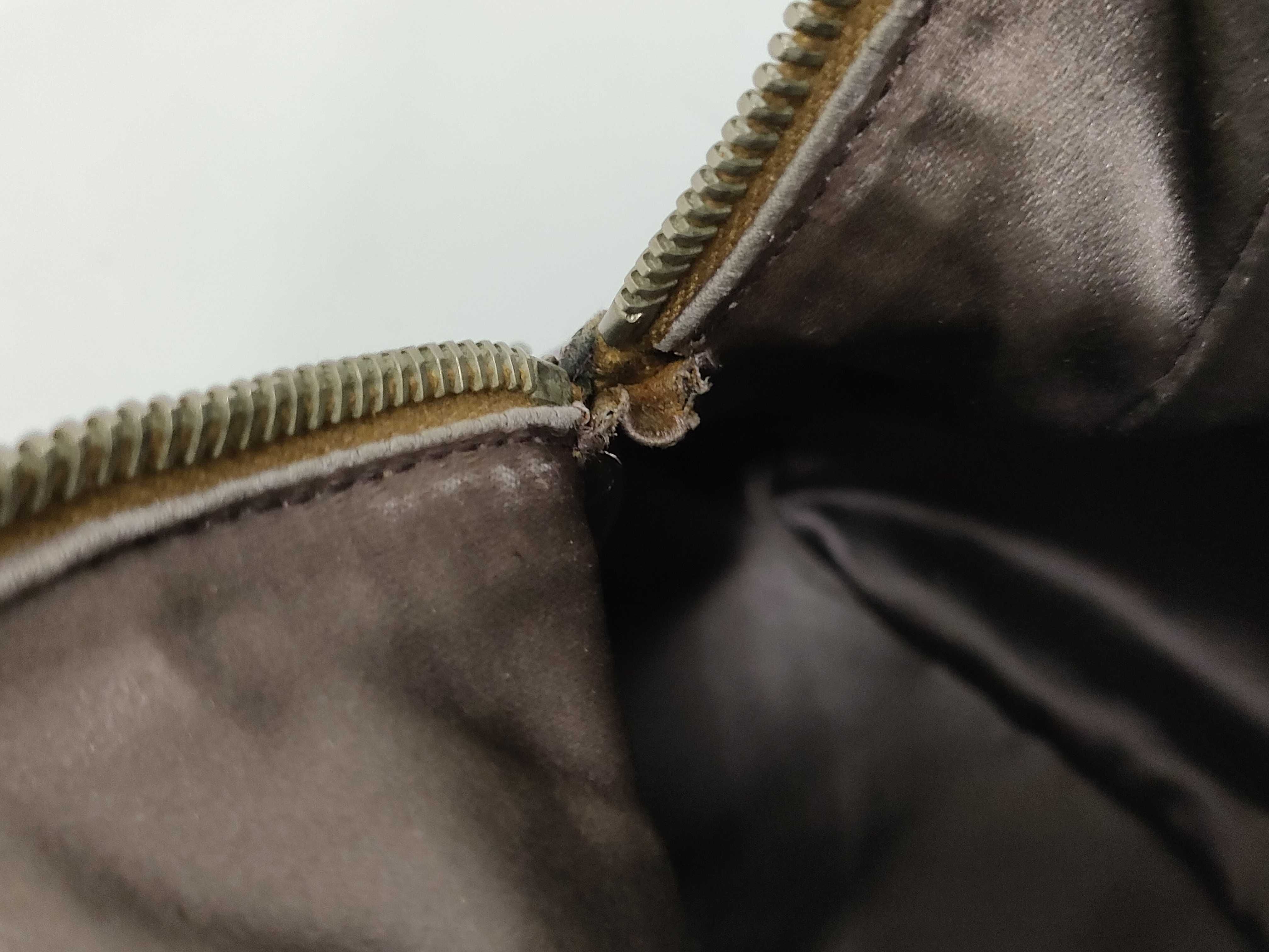 Canvas x Leather Handbag Purple x Beige Tote Bag — view 12