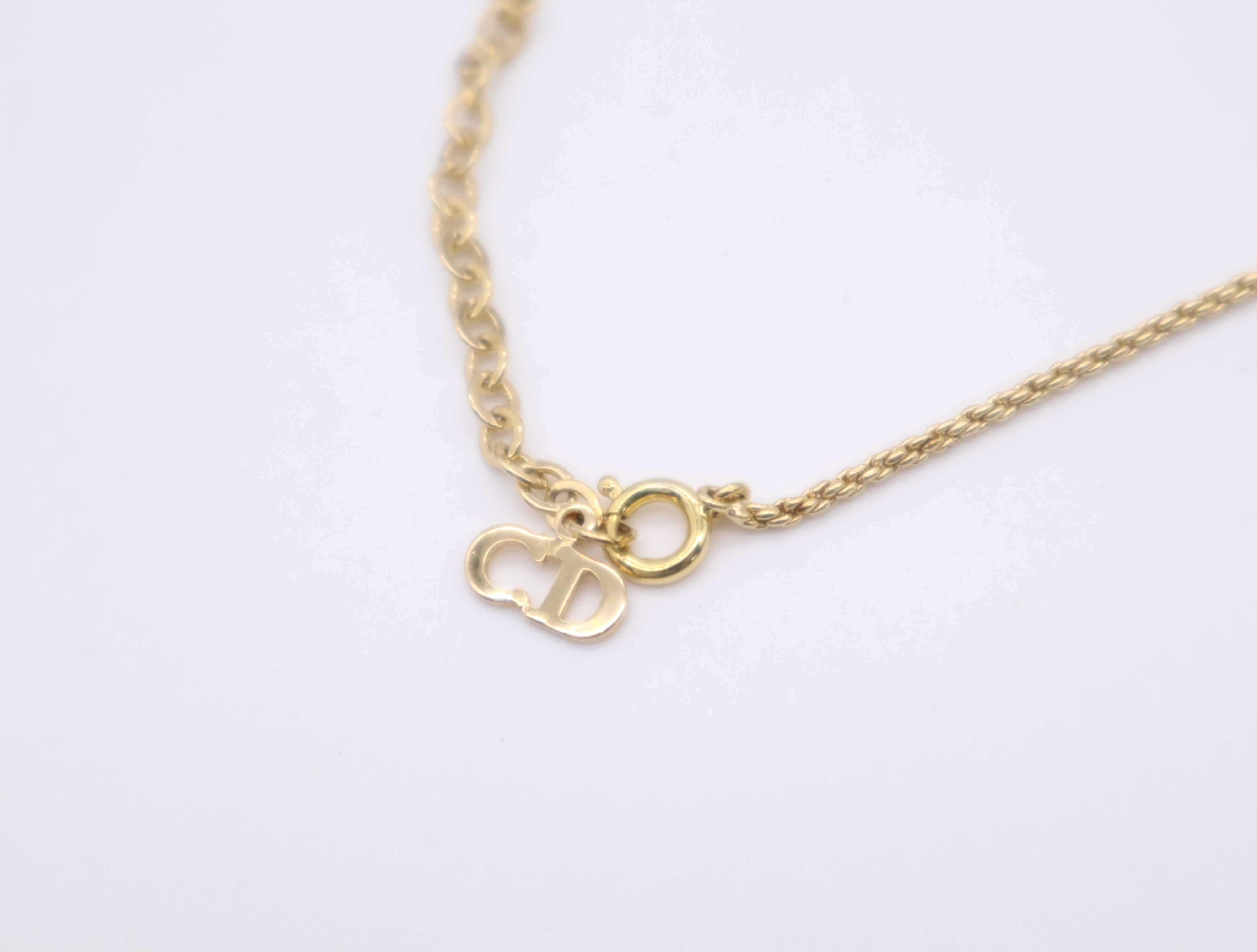 GPCD logo rhinestone necklace, with box. — view 5
