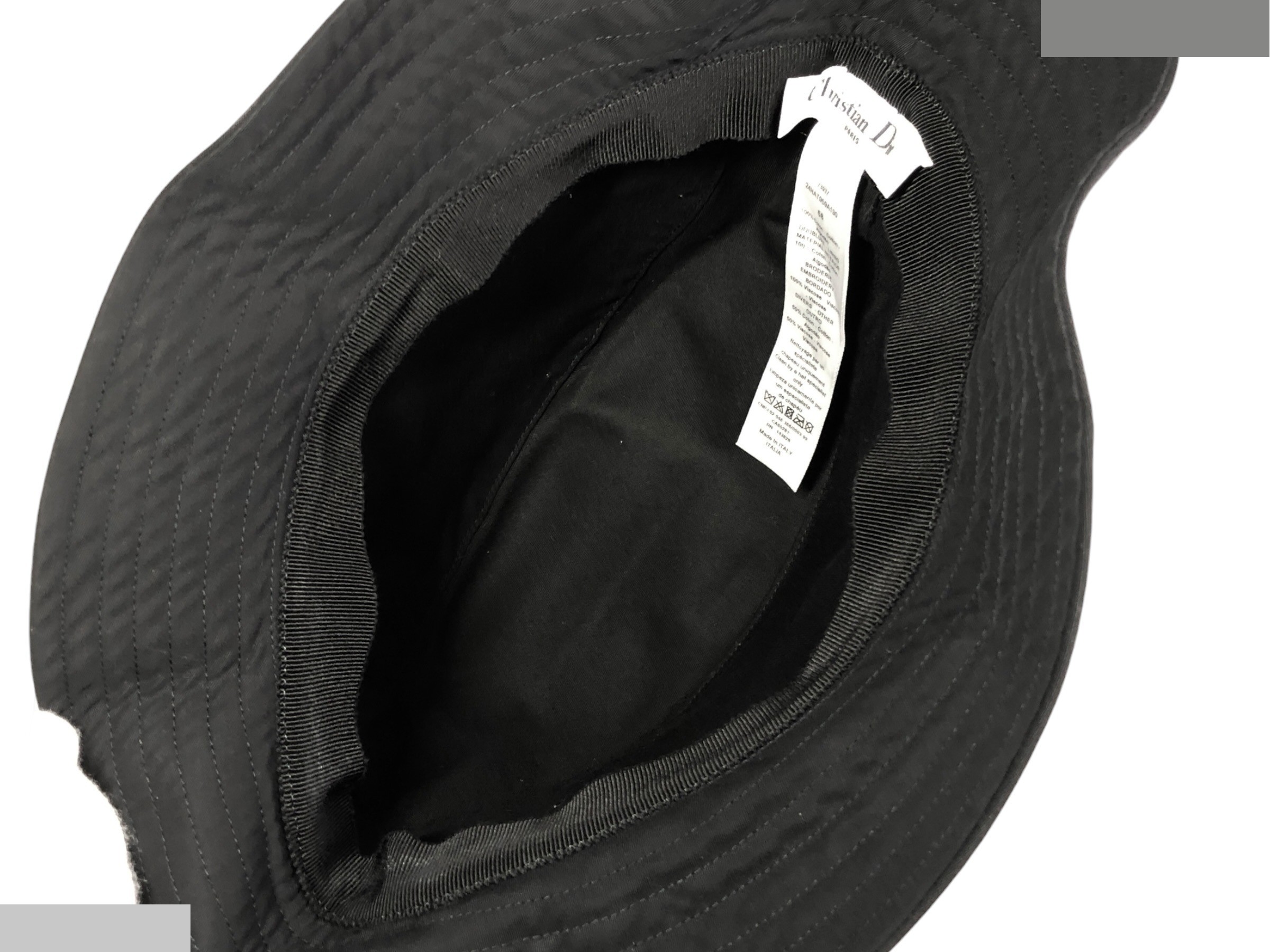 Bucket Hat with Bee Embroidery, Size 58 — view 9