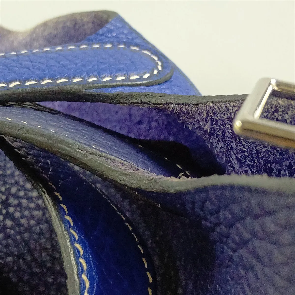 Picotin Lock 18 PM Casaque Taurillon Clemence Blue Electric x Blue Ancre Silver Hardware Z: 2021 — view 11