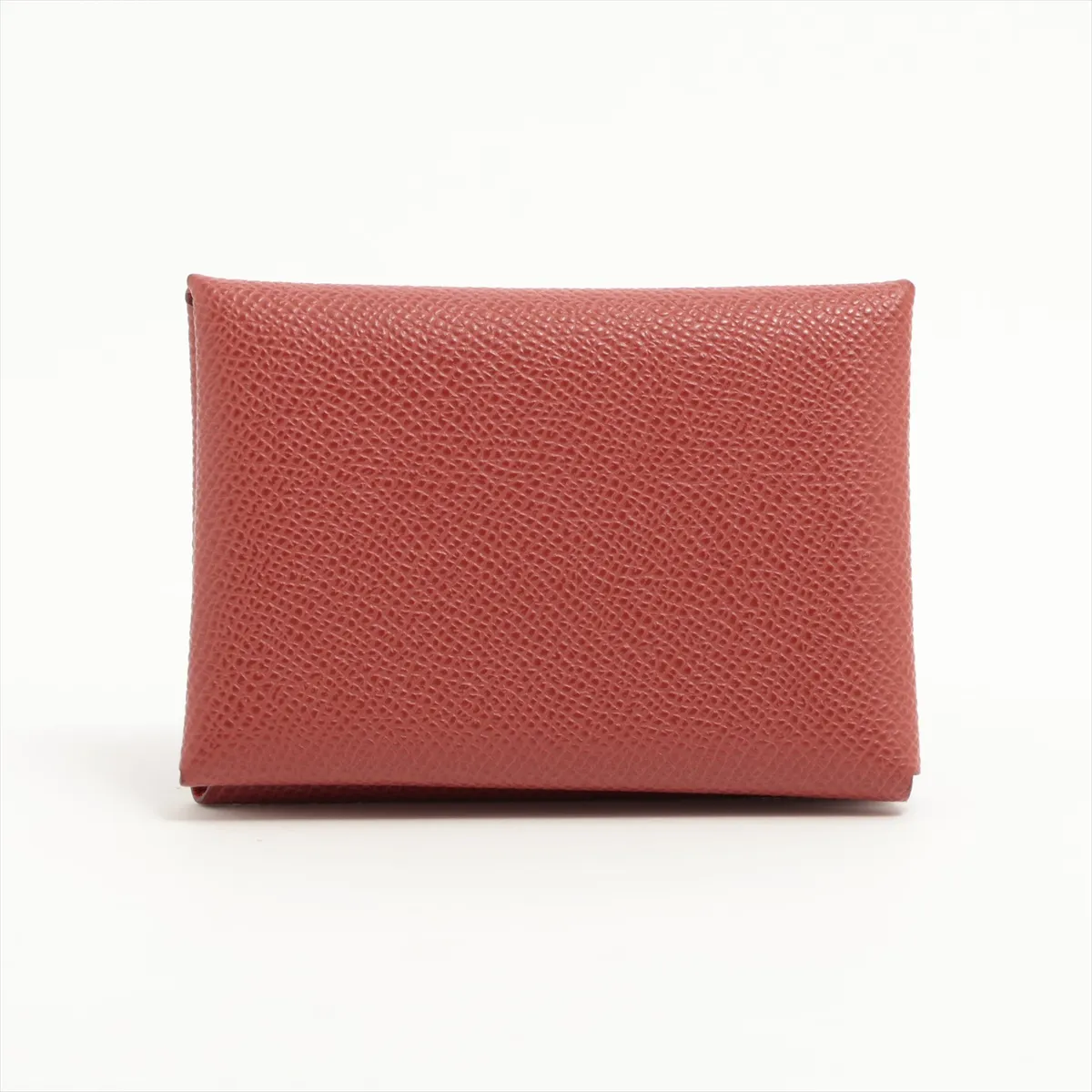 Hermès Calvi Duo Verso Veau Epsom Coin Case Brown x Red Silver Hardware B: 2023 — view 2
