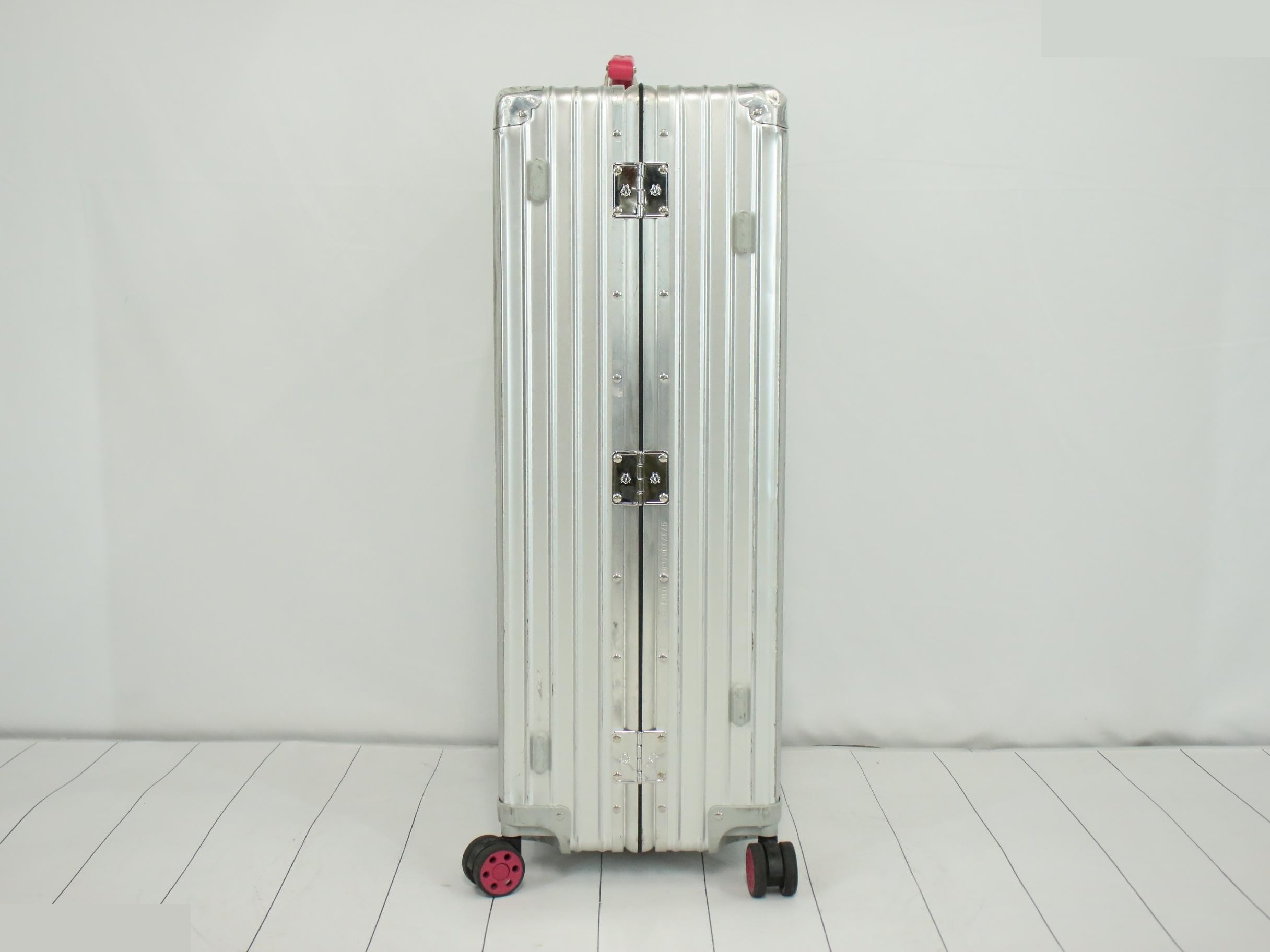 Carry-on suitcase, check-in size L, aluminum, silver — view 4