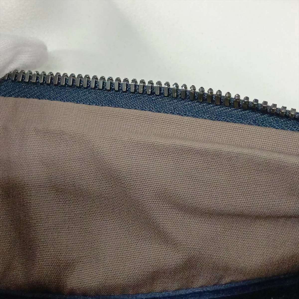 Intrecciato Leather Shoulder Bag, Navy — view 11